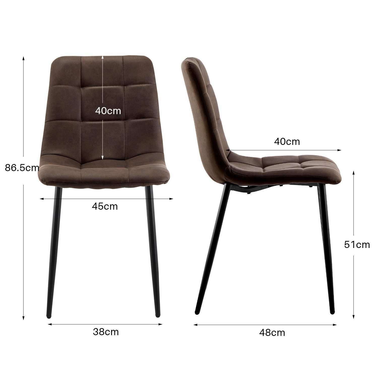 Ofcasa Esszimmerstuhl Küchenstühle (2er Set), Kunstlederstühle, günstig online kaufen