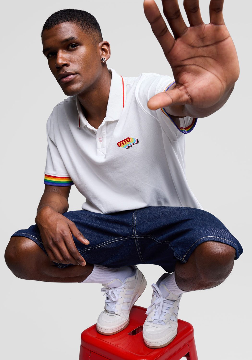 Capelli New York Poloshirt Otto-Diversity Shirt modisches Unisex Pride Polo mit klarer Botschaft
