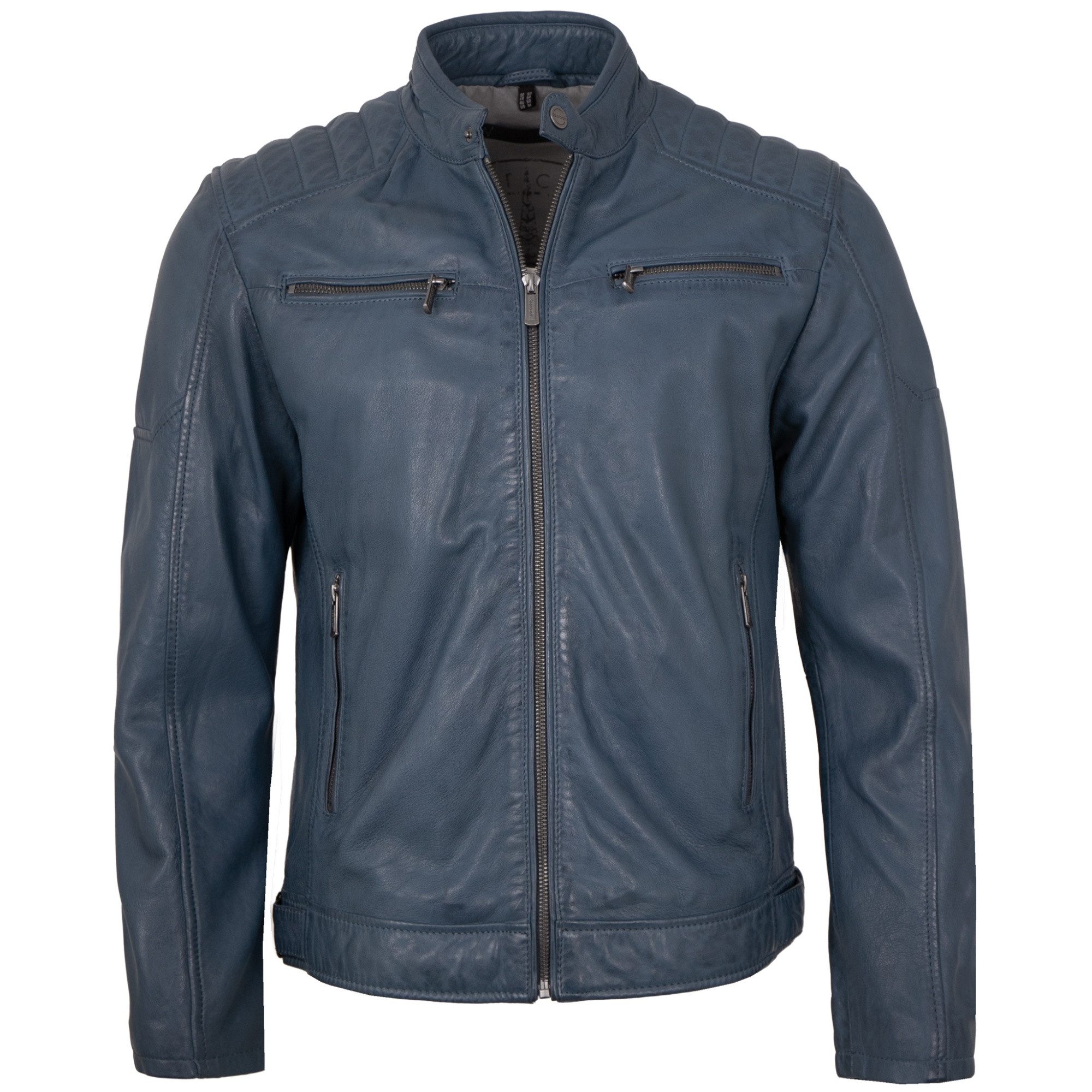 Deercraft Lederjacke DMJaimi Deercraft - Herren Lederjacke Lammnappa blau günstig online kaufen