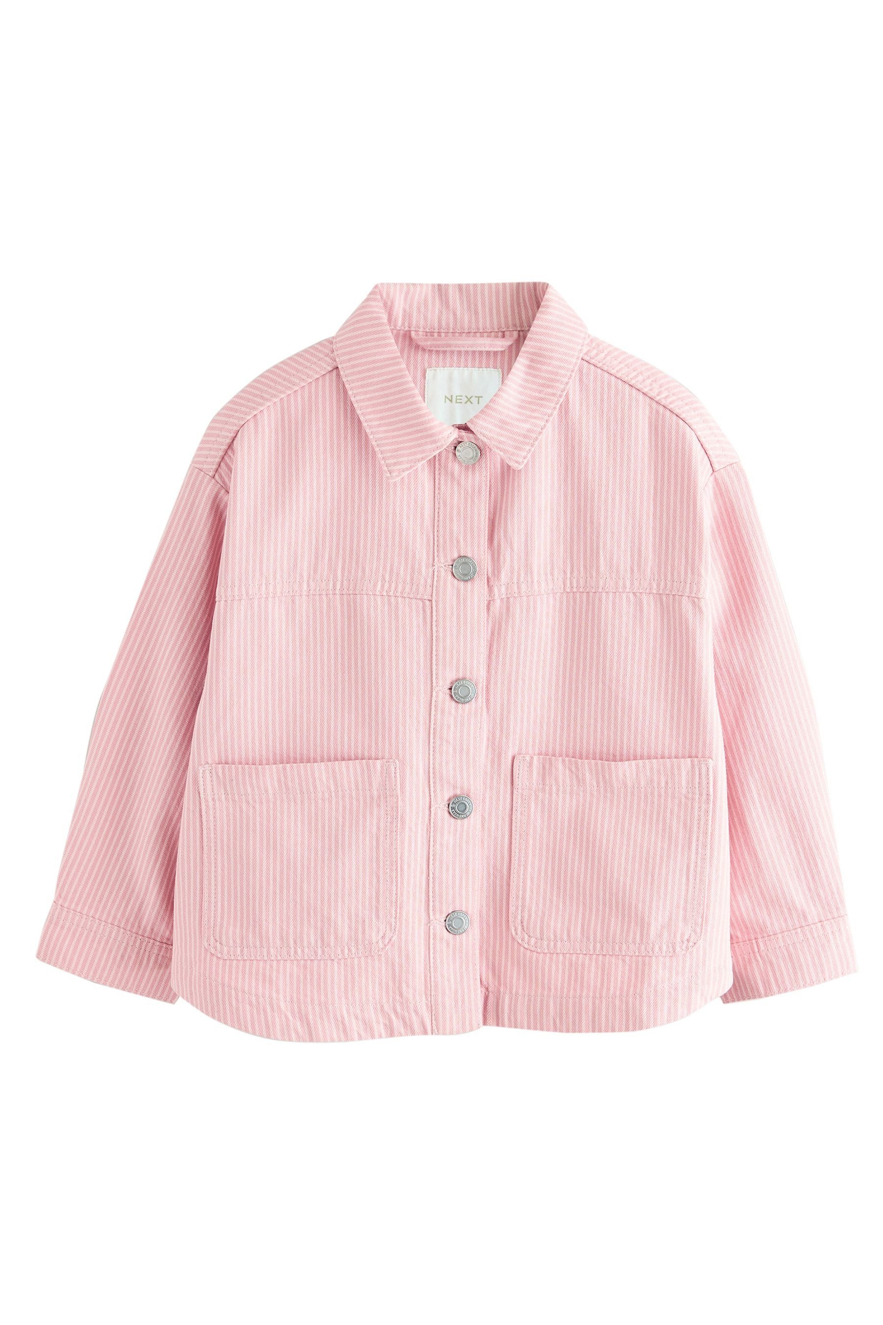 Jeansjacke Verkürzte Hemdjacke
