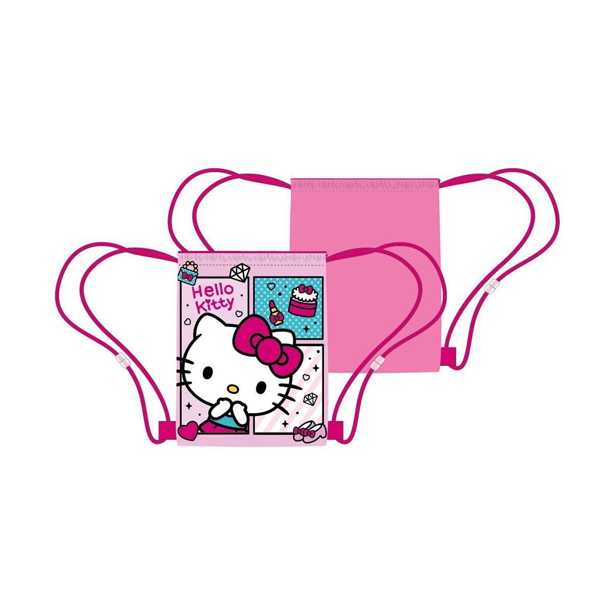 Hello Kitty Turnbeutel Hello Kitty Sporttasche 40cm Charming Tasche Kinder Sanrio (1-tlg)