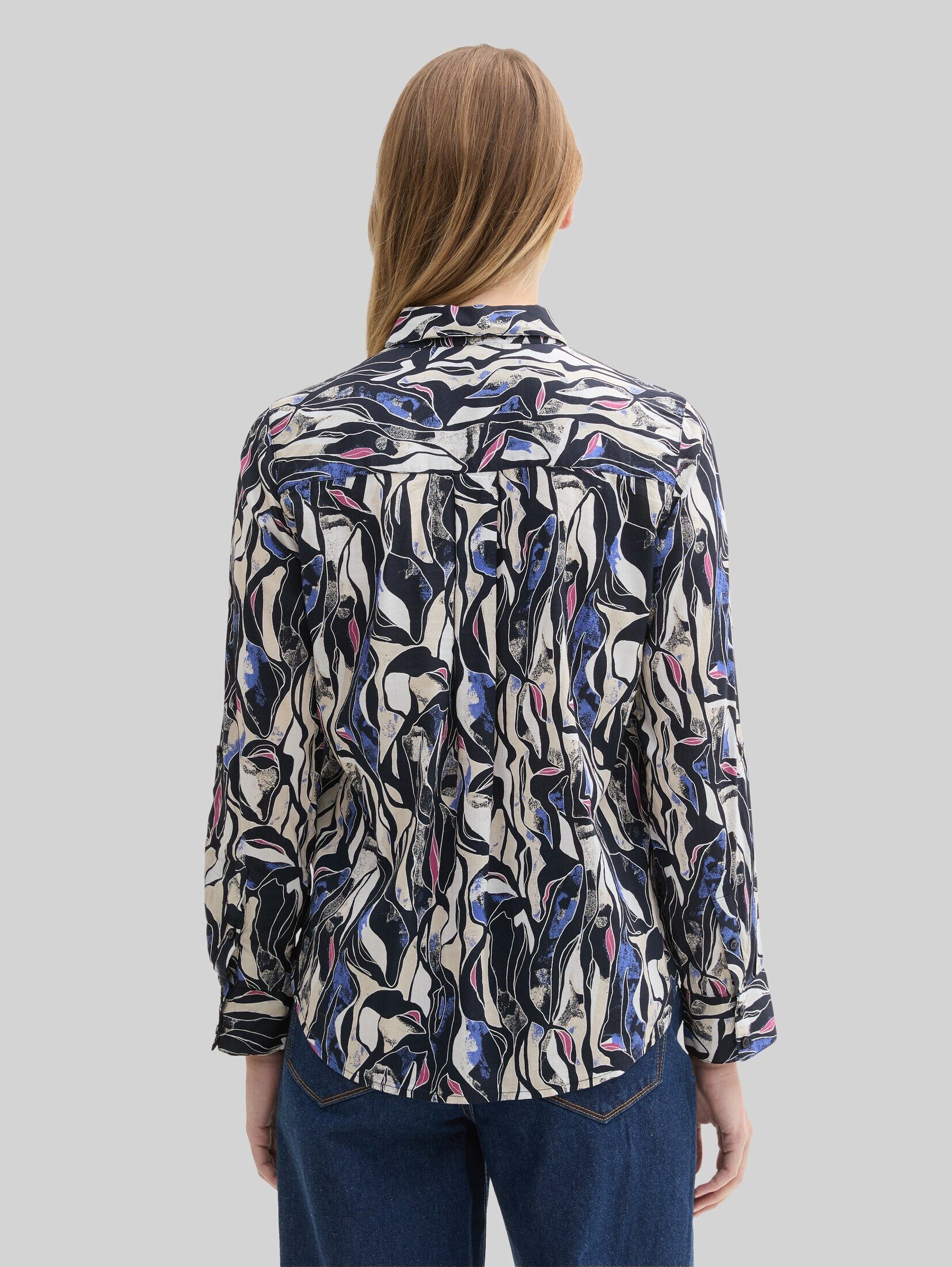 TOM TAILOR Langarmbluse Blusen & Shirts Bluse mit Muster