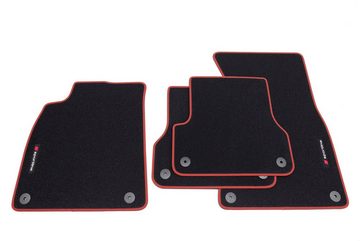 teileplus24 Auto-Fußmatten PV105 Velours Fußmatten Set kompatibel mit Audi A6 4G C7 2011-2018