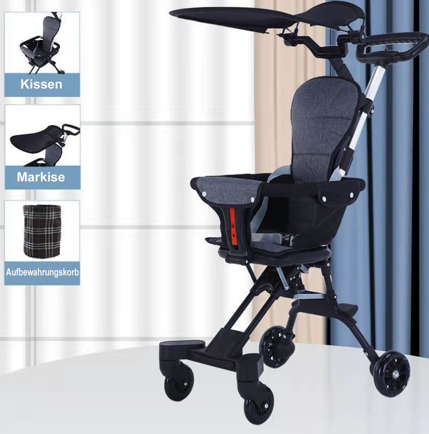Kinder-Buggy Kinderwagen City Buggy leicht und klappbar flexbler Kinderbuggy