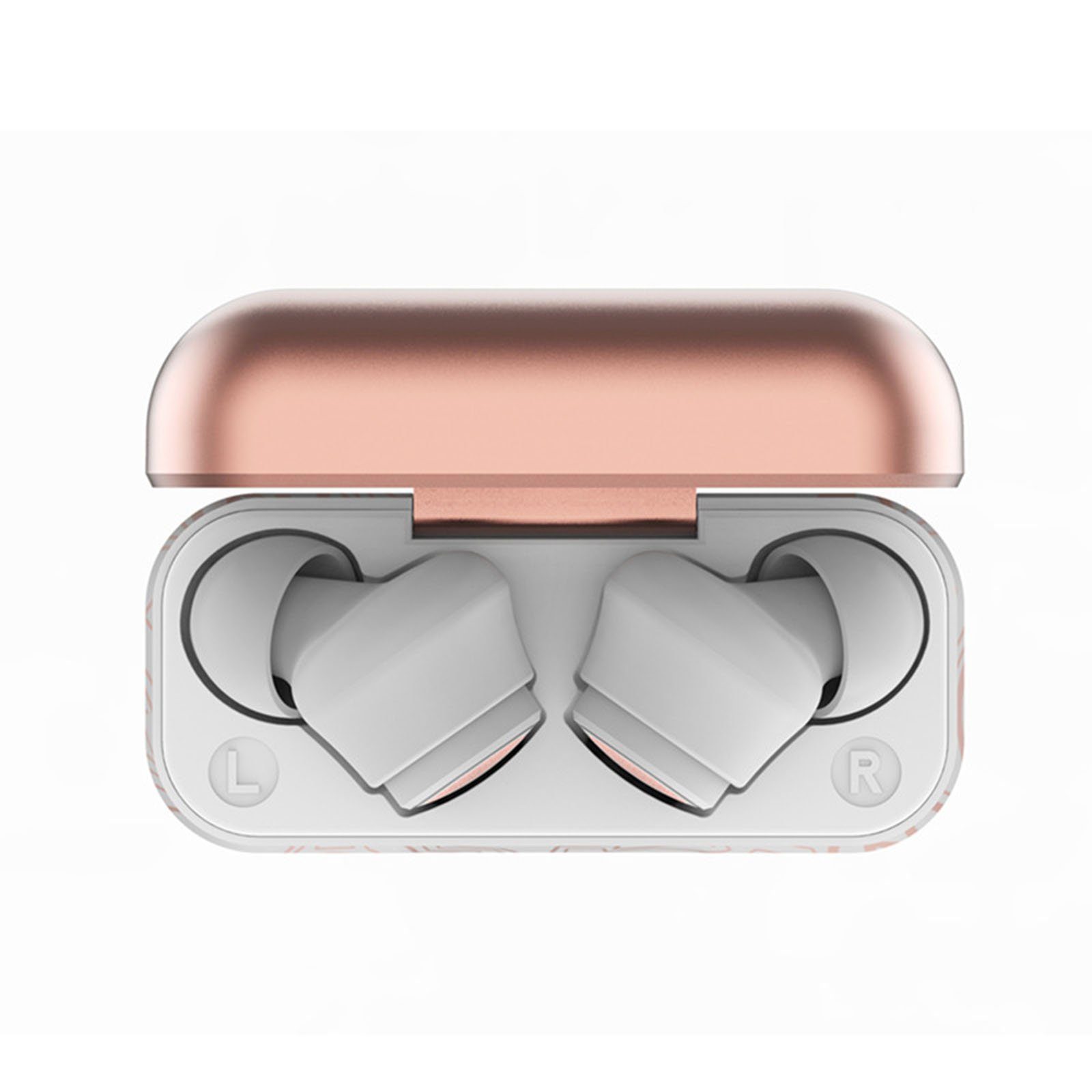 OKWISH Bluetooth Ohrhörer mit Ladecase In-Ear-Kopfhörer Bluetooth-Kopfhörer (IP6 Wasserdichte, Siri, Bluetooth, HiFi HD Klangqualität Stereo Headset mit Tastensteuerung)