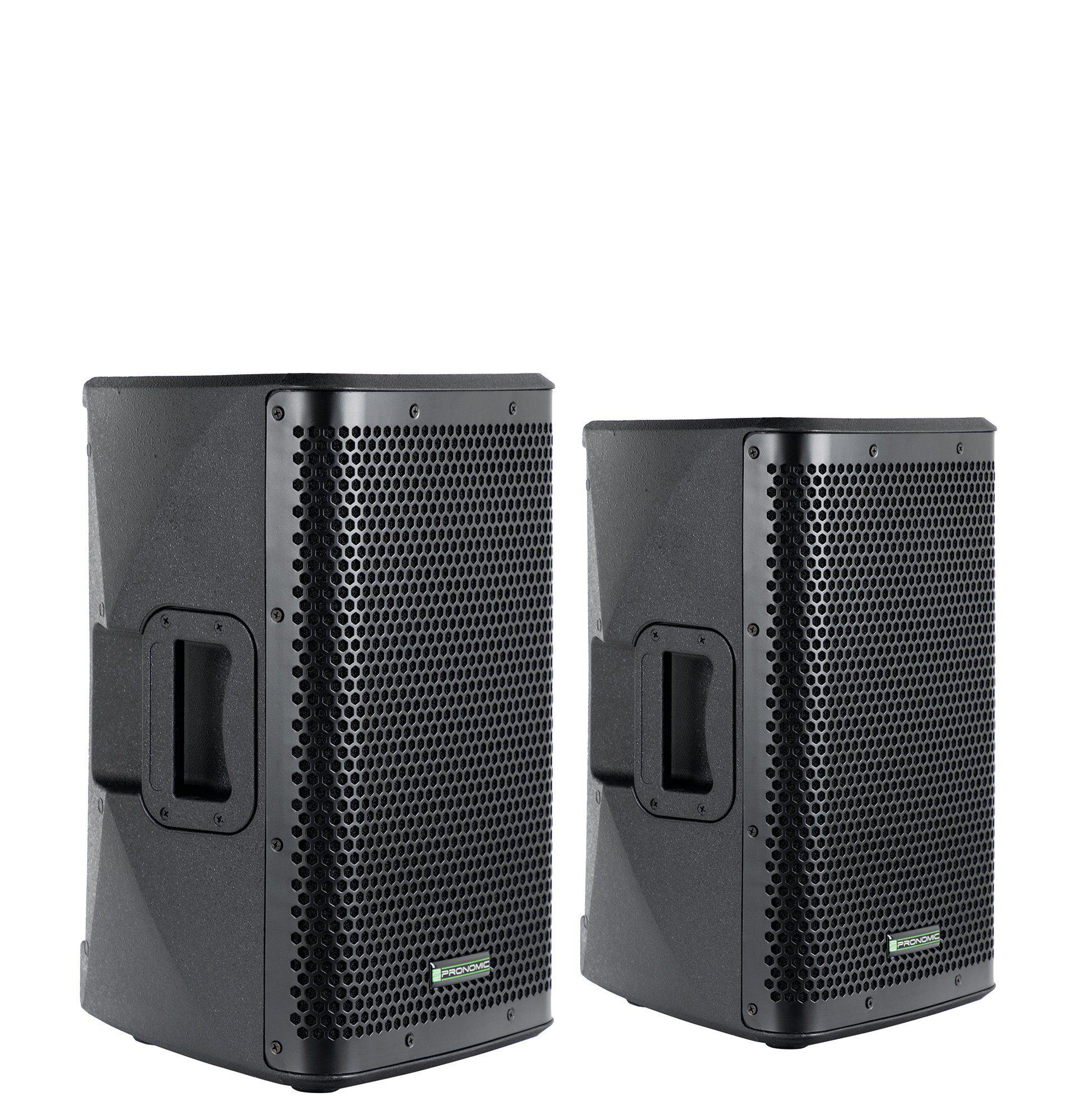 Pronomic Paar C-208 MA - Aktive 2-Wege Bi-Amp Box Lautsprecher 2.0 (Bluetooth, 200 W, mit 2 Kanälen - 10 zoll Woofer und DSP-Presets)