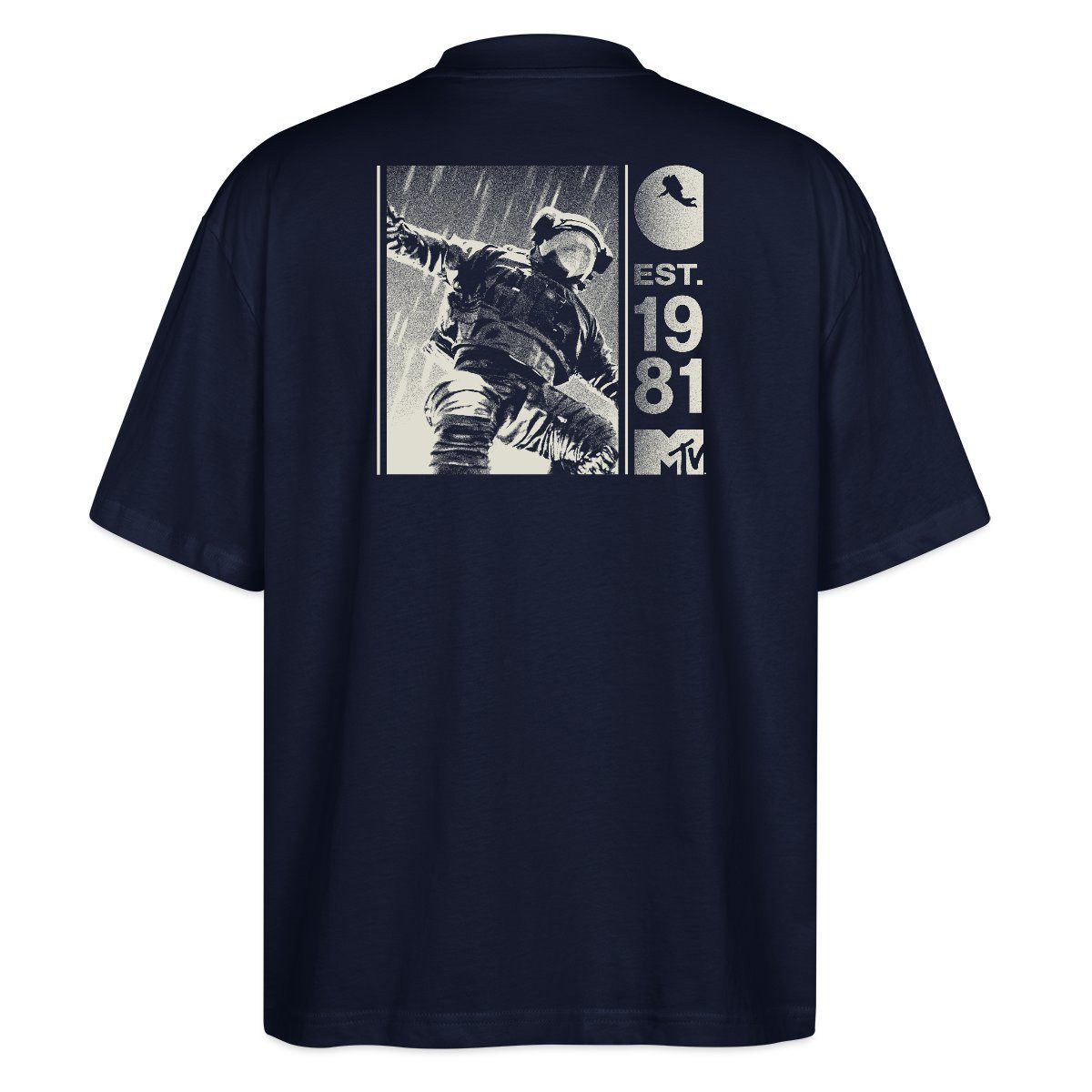 T-Shirt MTV Astronaut Est. 1981 Cooles Design Rückendesign Oversize Unisex T-S