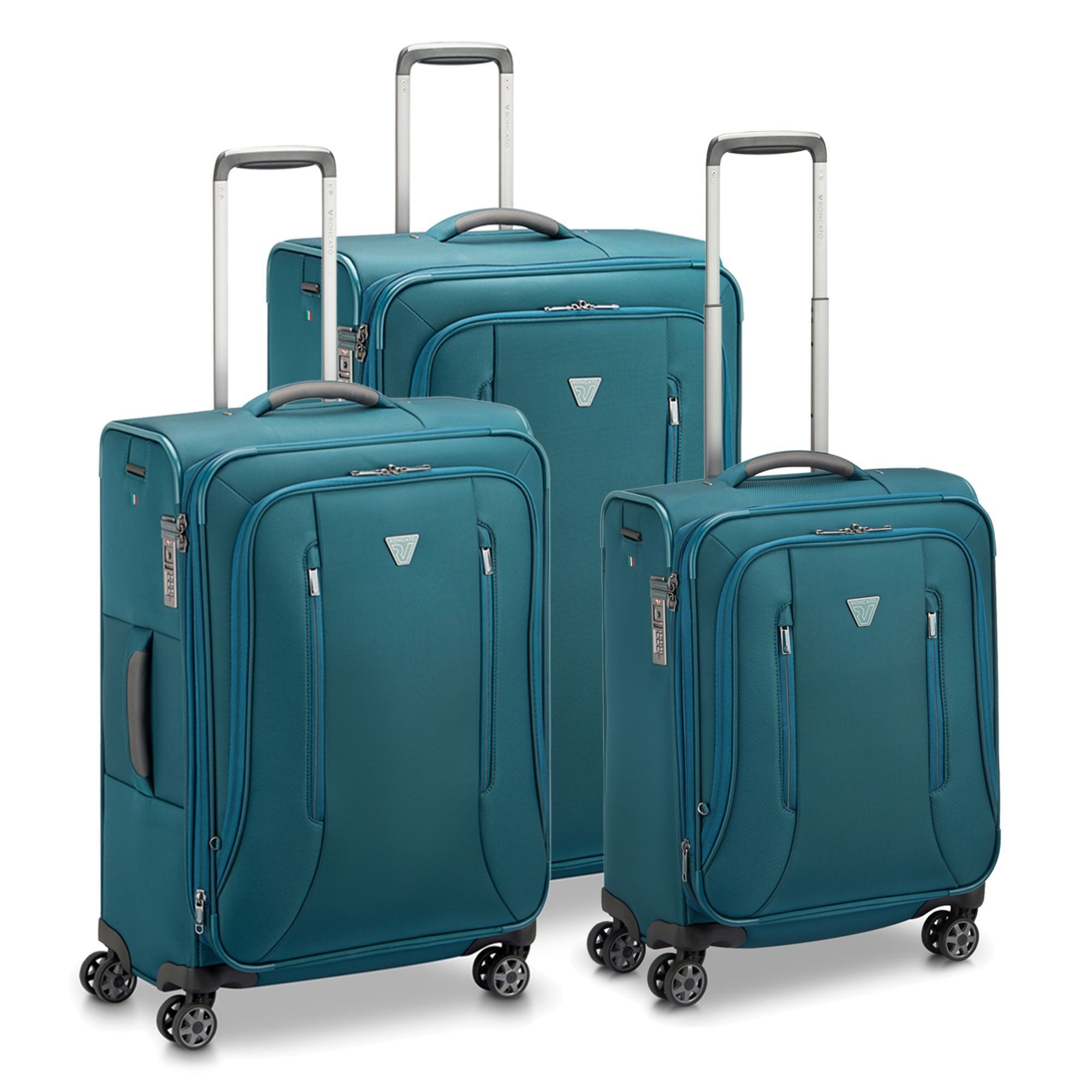 RONCATO Trolleyset City 3.0, 4 Rollen, (3-teilig, 3 tlg), Polyester