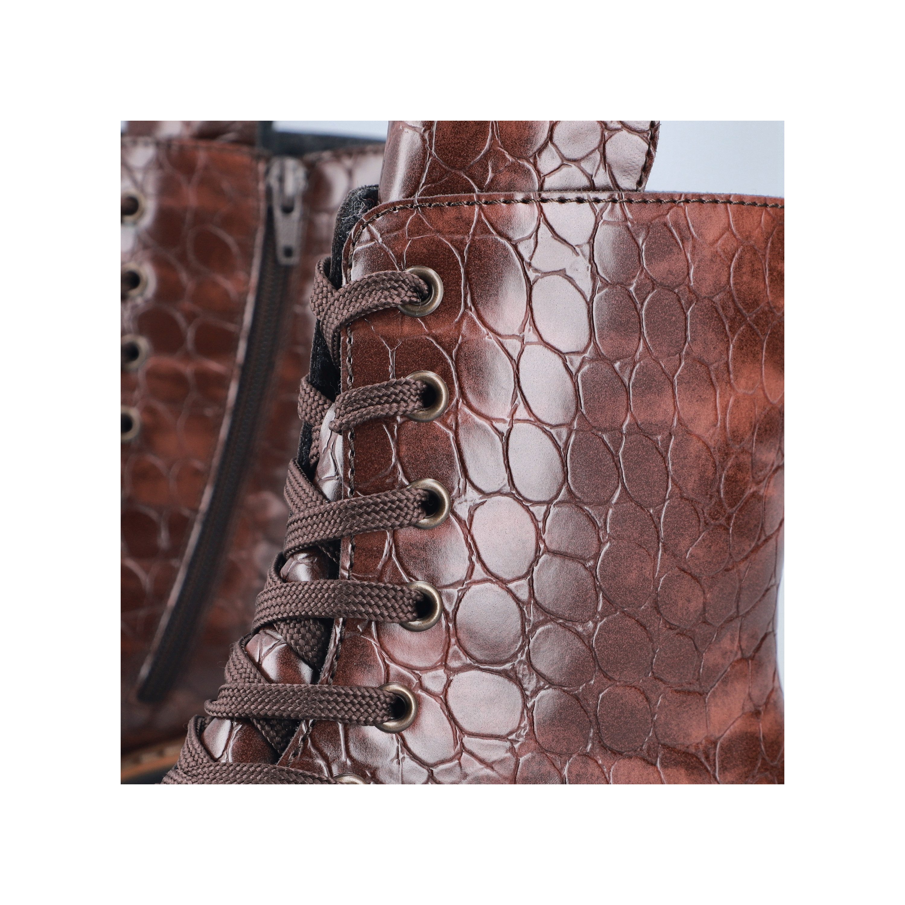 Rieker Schnürboots Schnürstiefelette, Profilsohle, in veganer Verarbeitung – Bild 5 von 5