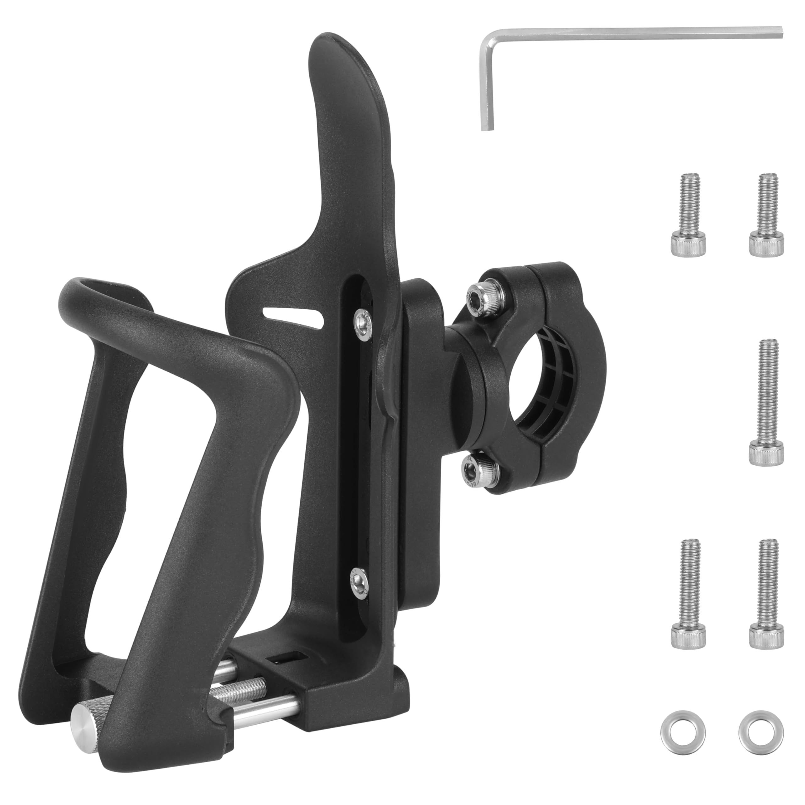 Belle Vous Keilkissen Adjustable Bicycle Water Bottle Holder 360 Degree Rotation Black 1 tlg. Lendenkissen