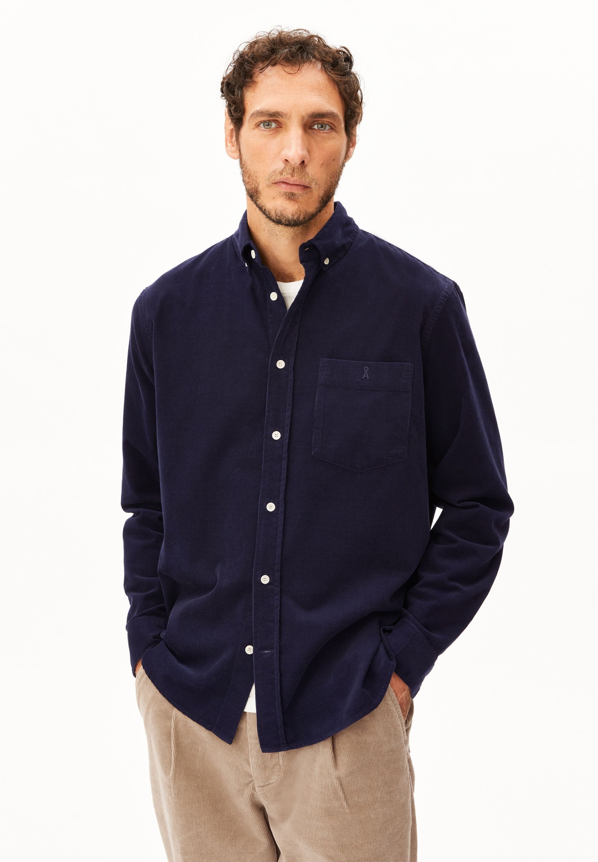 Armedangels Langarmhemd CORDUROY Kordhemd aus 100% Bio-Baumwolle (1-tlg., Relaxed Fit) Relaxed Fit