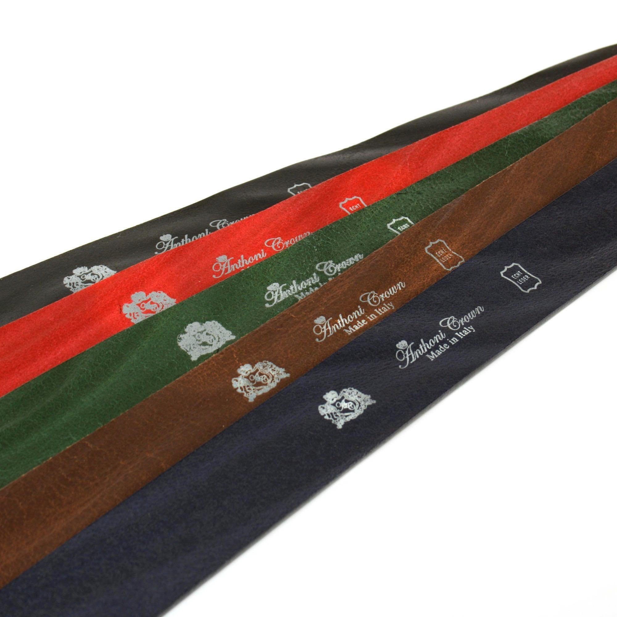 Anthoni Crown Ledergürtel Jeansgürtel genarbt
