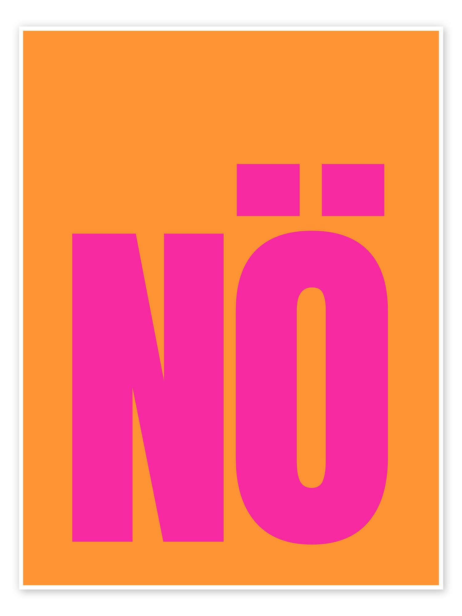 Posterlounge Poster Ohkimiko, NÖ, Orange, Jugendzimmer günstig online kaufen