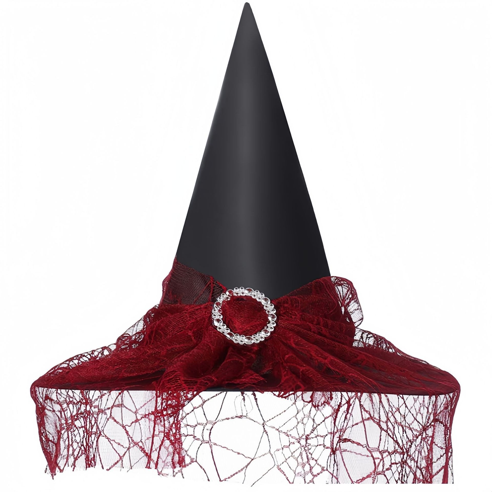 Coonoor Hexen-Kostüm Faltbarer Hexenhut für Halloween, Gruselige Kostümaccessoires, Perfekt für Parties und Verkleidungen
