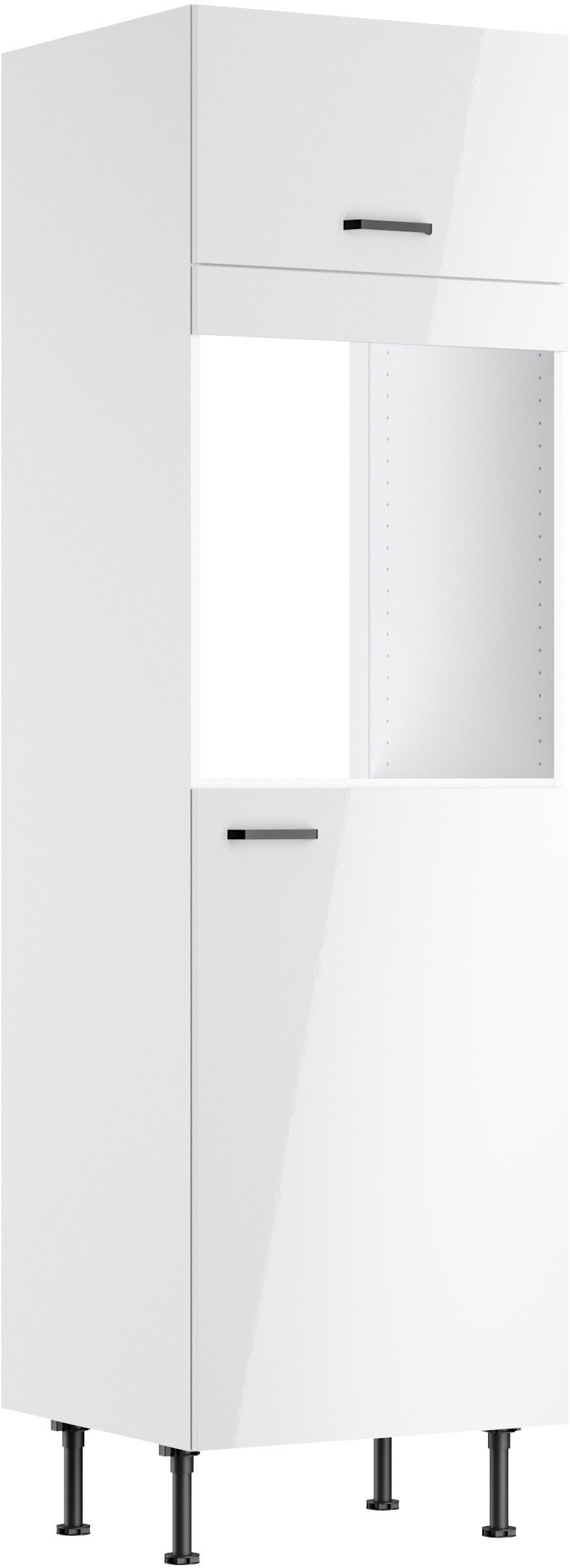 KOCHSTATION Backofen/Kühlumbauschrank KS-Paula 60 cm breit, 211 cm hoch, mit 1 Klappe, 1 Tür