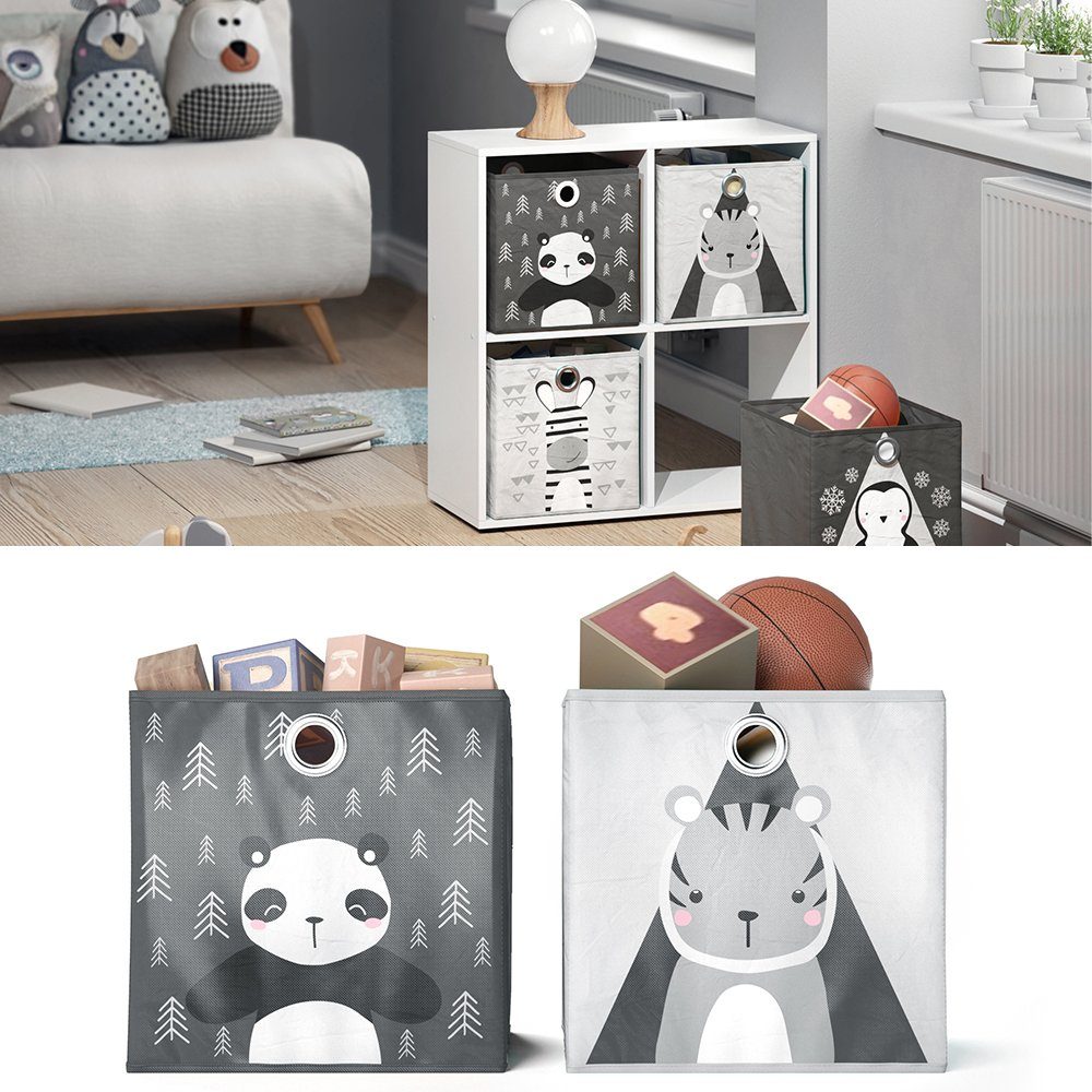 Thumbnail - Vicco Faltbox, Grau, 30 x 30 cm 2er Set