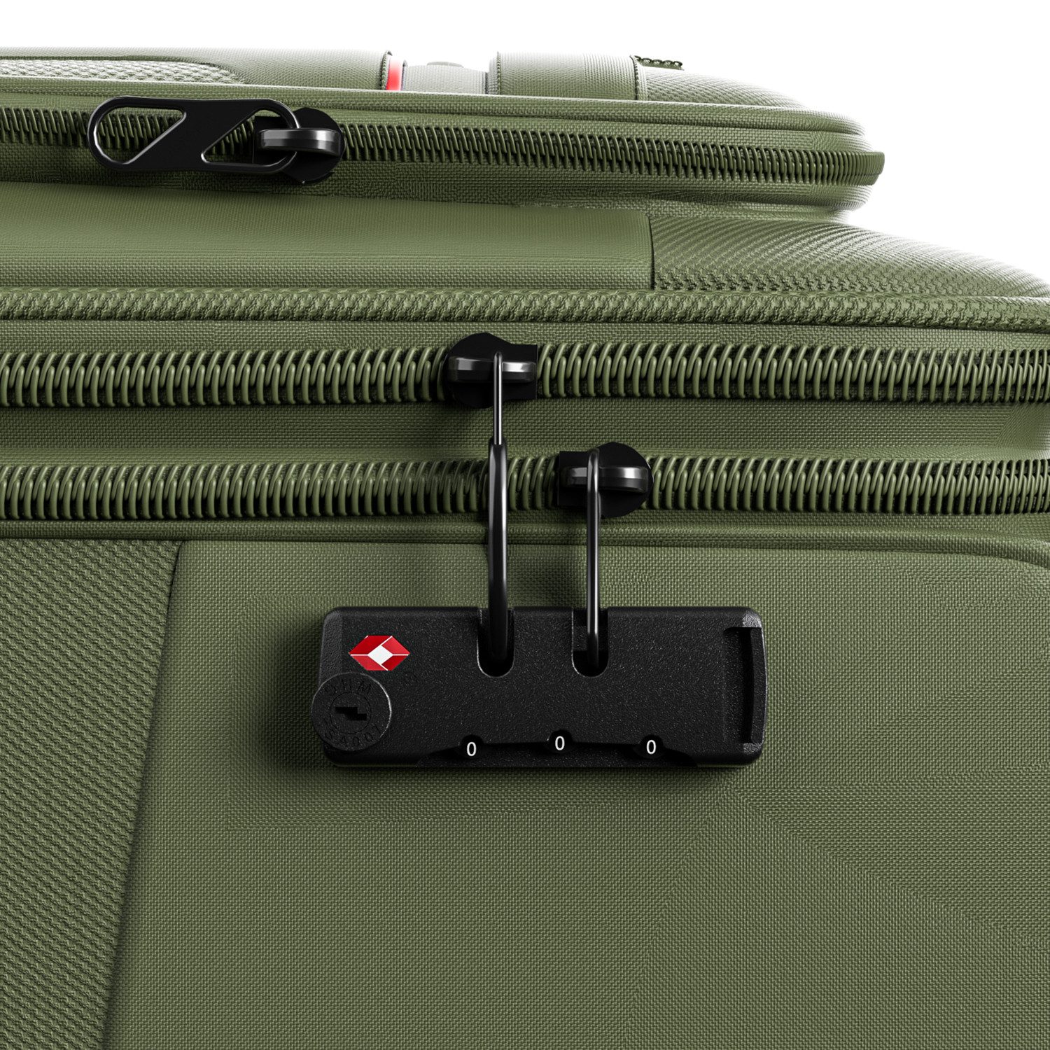 Verage Weichgepäck-Trolley Toledo Weichschalenkoffer Reisekoffer, 4 Rollen, TSA-Schloss, erweiterbar Stoffkoffer Volumenerweiterung S/M/L/Sets – Bild 4 von 5
