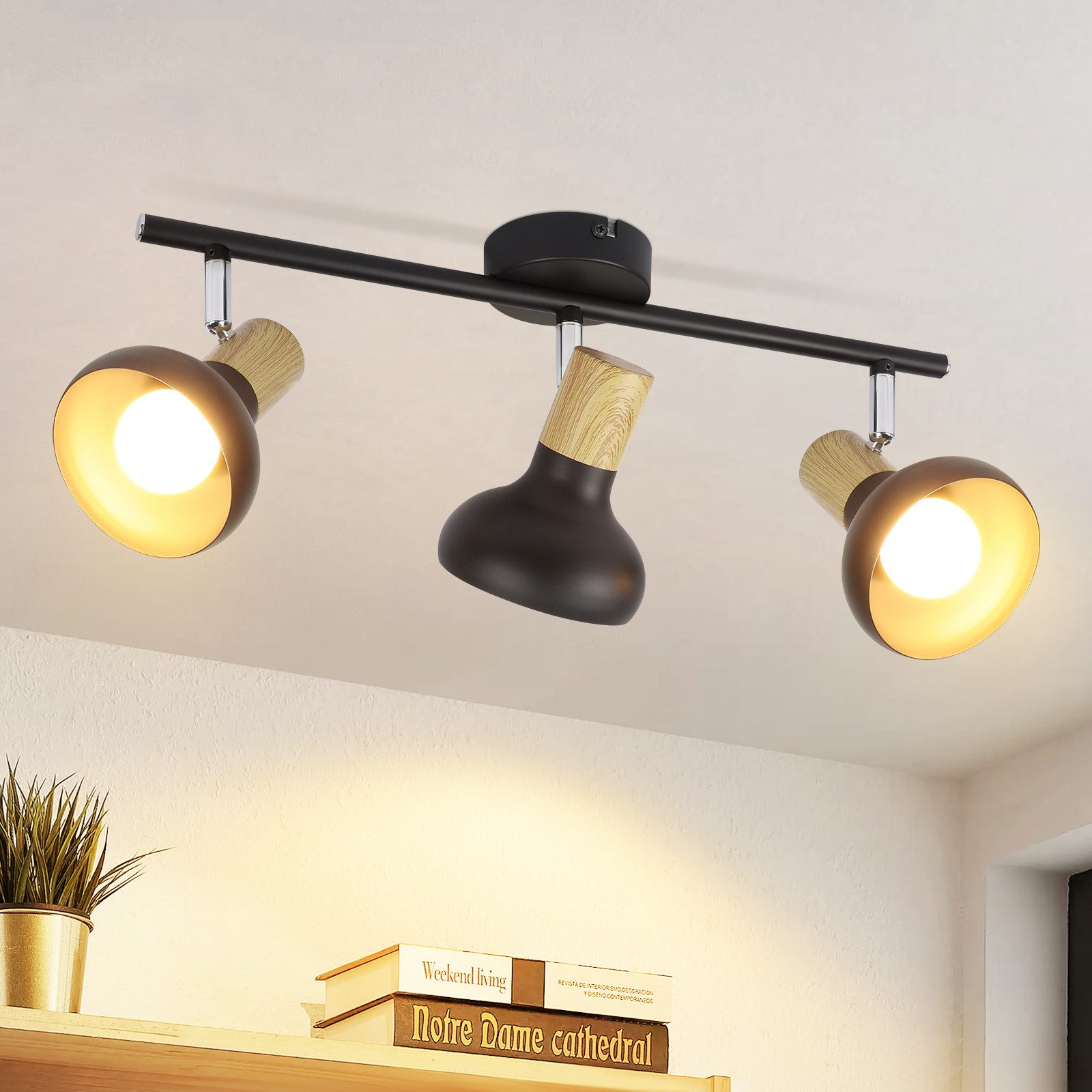 Nettlife Deckenstrahler Vintage E14 Innen Industrial Eisen Lampenschirm Sch günstig online kaufen