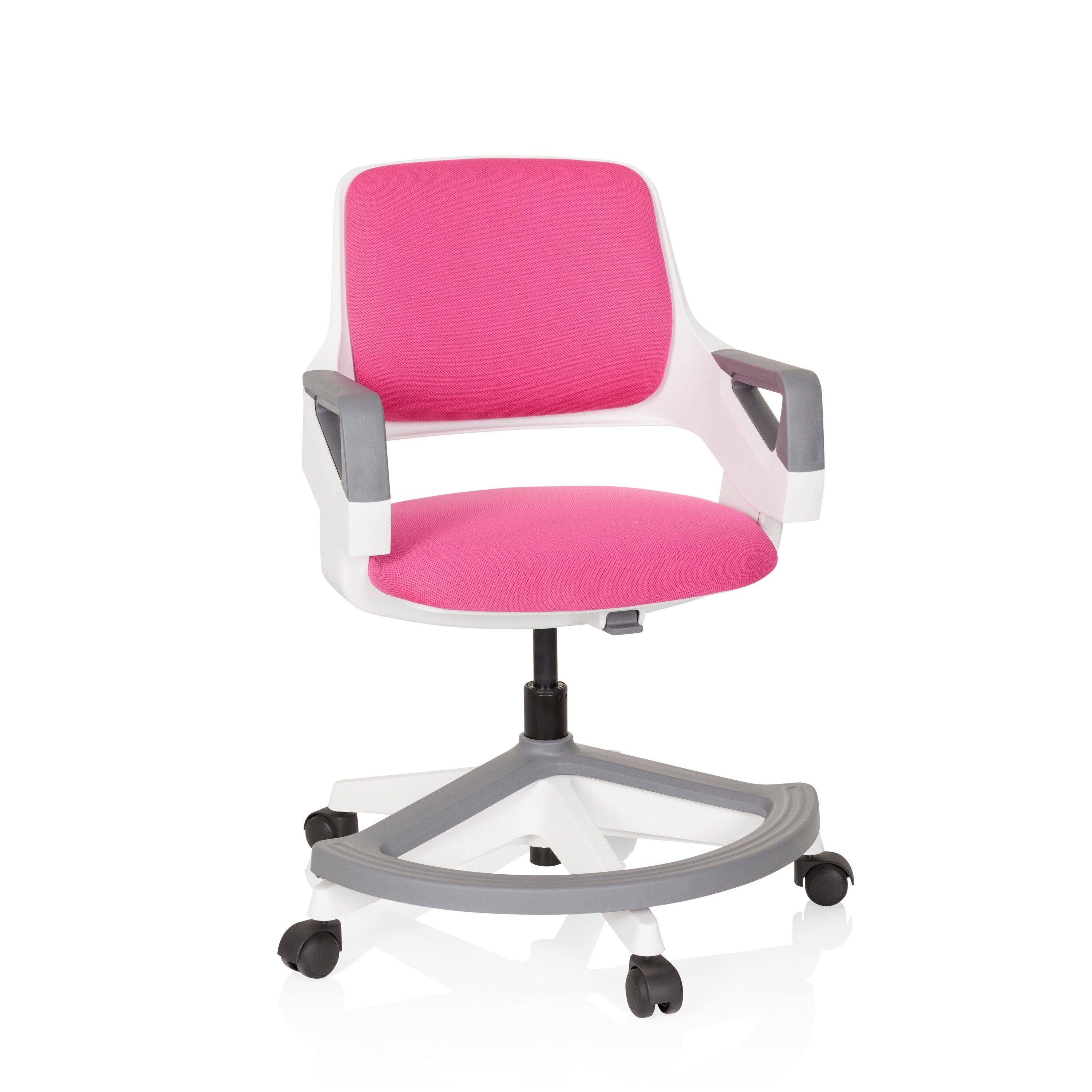hjh OFFICE Drehstuhl Kinderdrehstuhl Kid Flex Stoff mit Armlehnen (1 St), Kinder Bürostuhl mitwachsend, ergonomisch