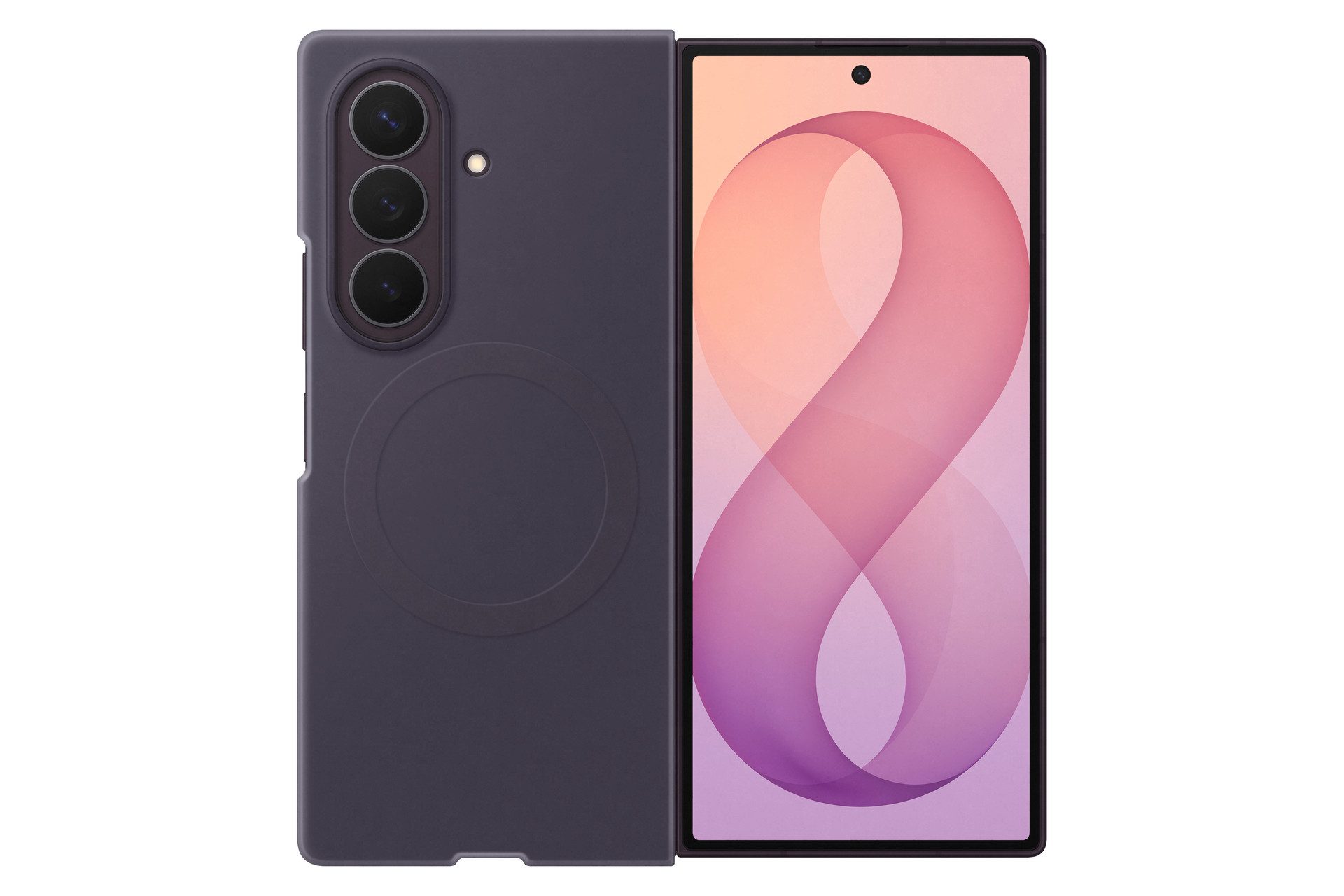Samsung Smartphone-Hülle Silicone Magnet Case für Galaxy Fold8 Ultra, Backcover, Schutzhülle, Handyschutzhülle, Case, Schutzcase, stoßfest