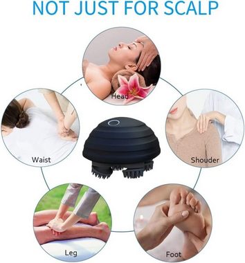 CHLOVOE Massagegerät, IPX7 Kopfhaut-Massagegerät 5 Knetmodi, 96 Knoten Körperentspannung