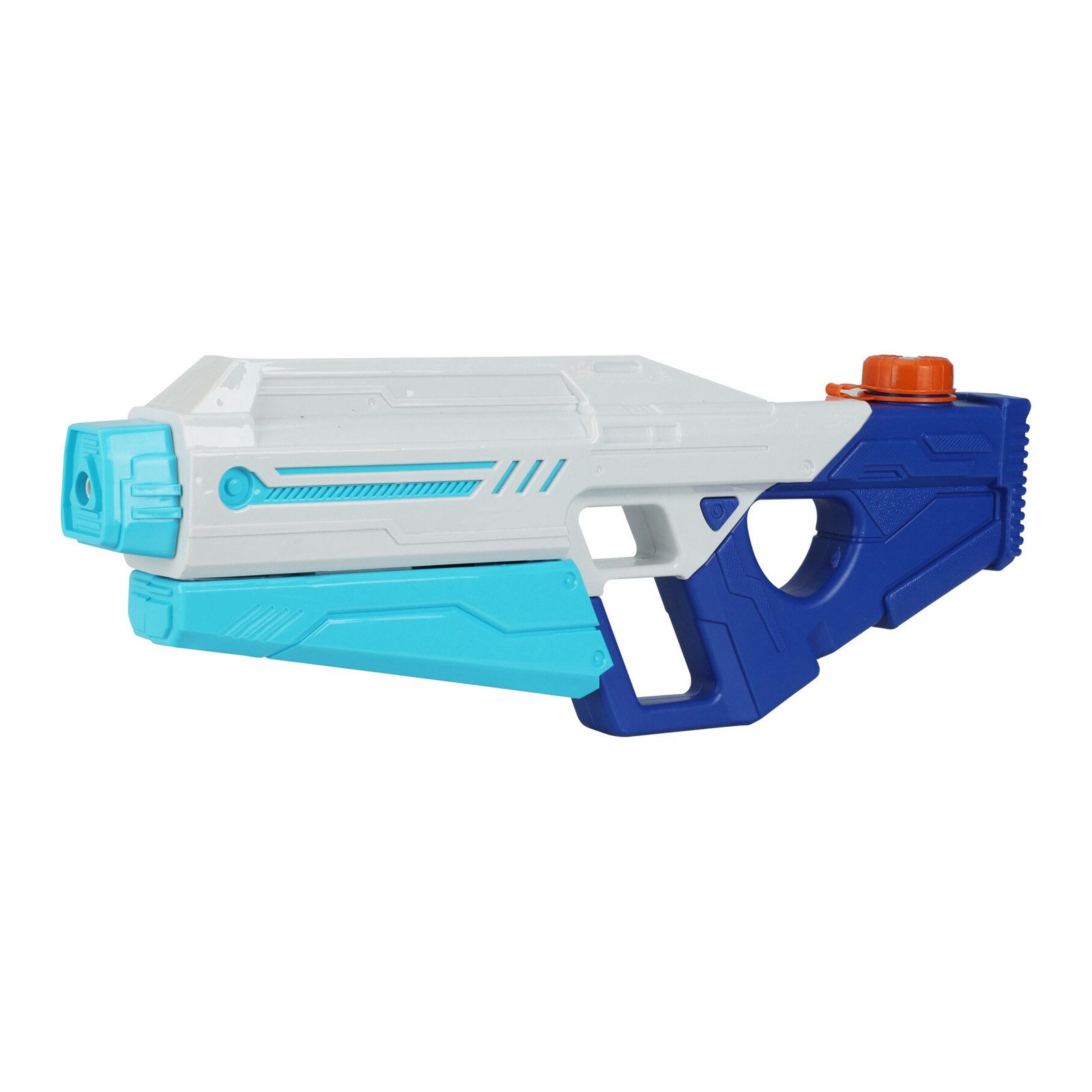 HAC24 Wasserpistole Pump Wassergewehr Spritzpistole Wasser Spielzeug, Blau oder Rosa 40 cm 450 ml Tank 8 m Reichweite