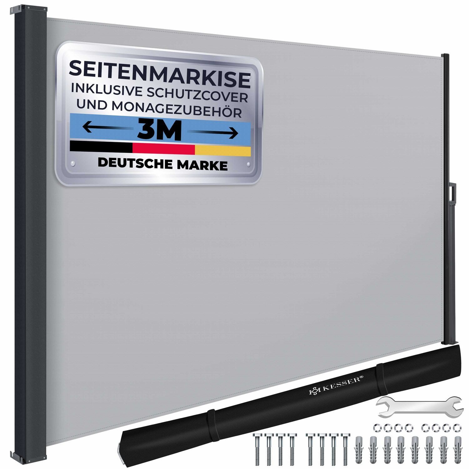 KESSER Seitenmarkise Seitenmarkise ausziehbar Markise Blickdicht günstig online kaufen