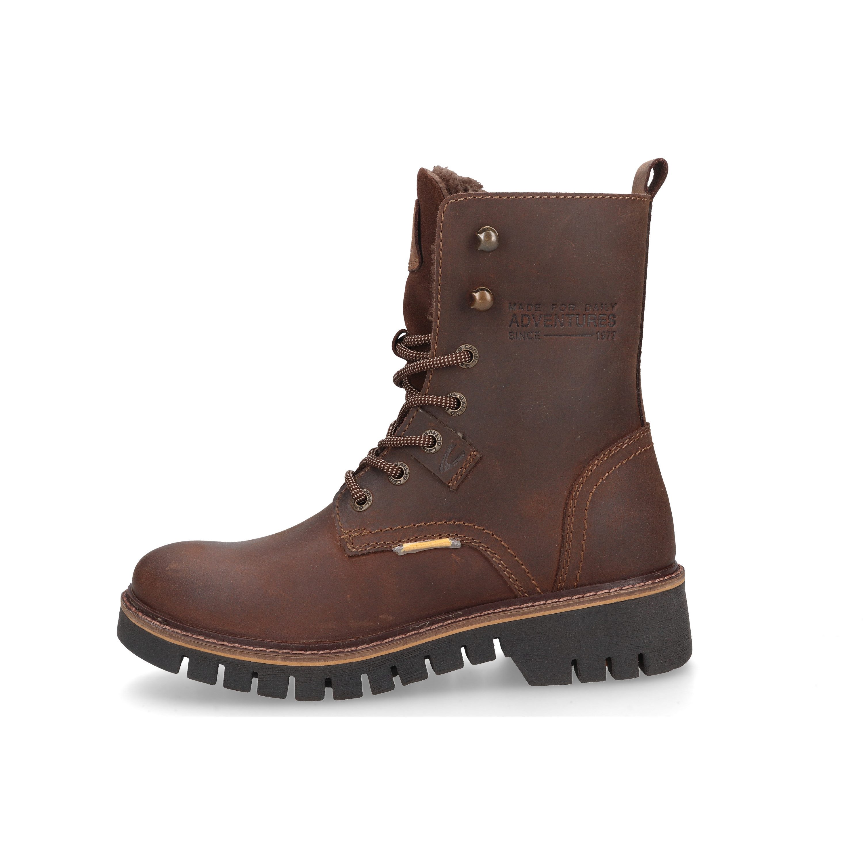camel active Boots crazy horse/split SCHOKO Winterboots