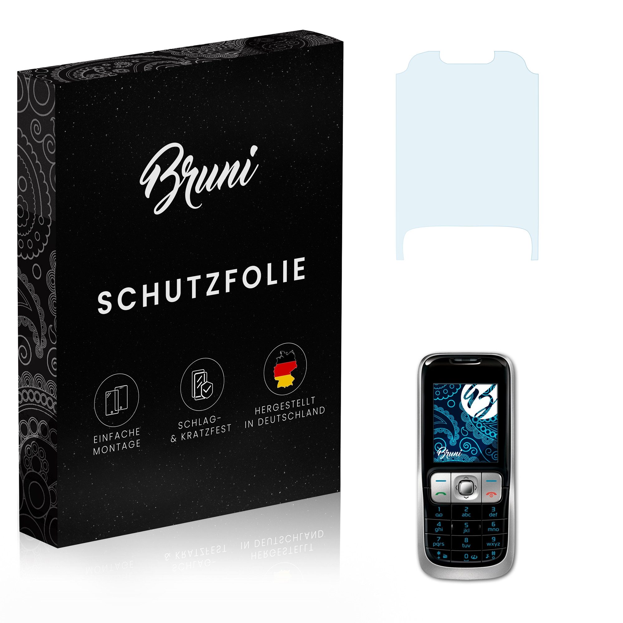 Schutzfolie Glasklare Displayschutzfolie für Nokia 2630