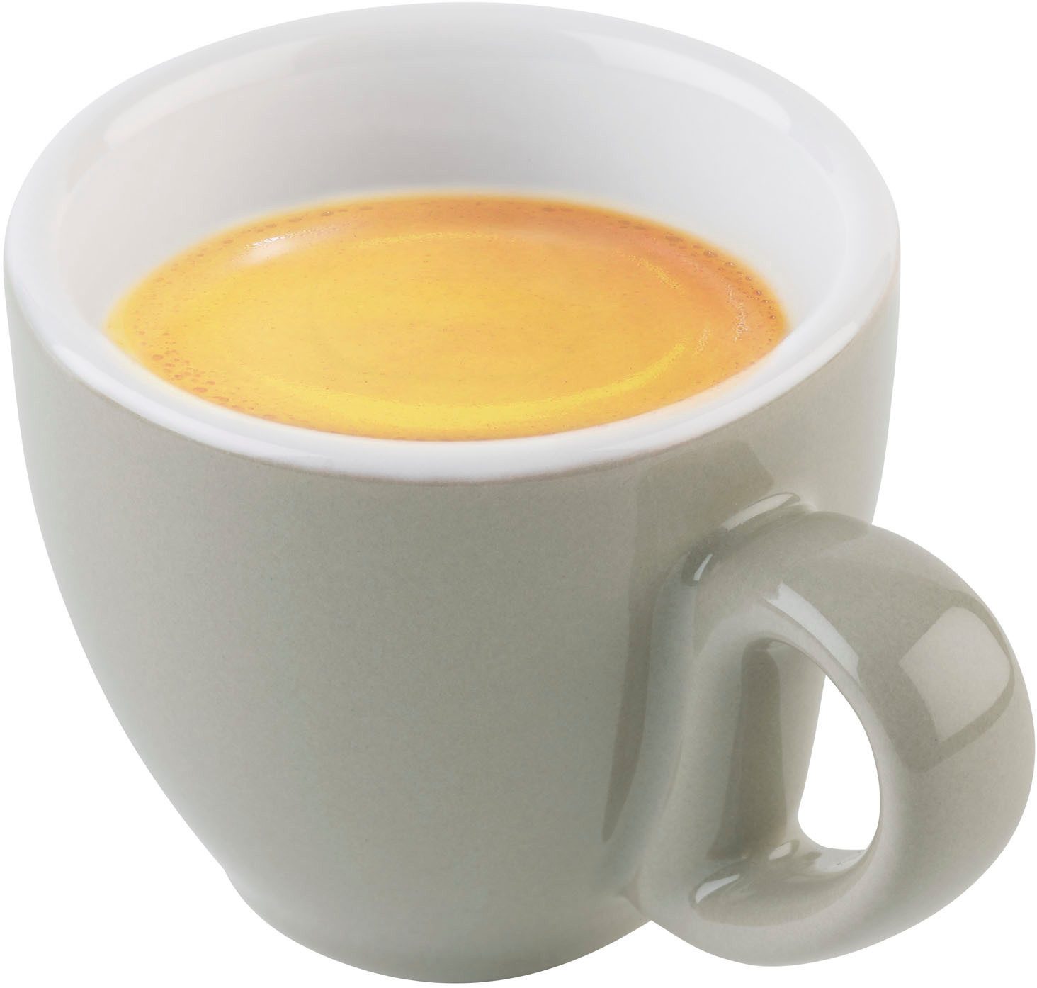 APS Espressotasse 6er Set Espresso Tassen -SNUG-, 6-tlg., Porzellan, für Heißgetränke aller Art geeignet