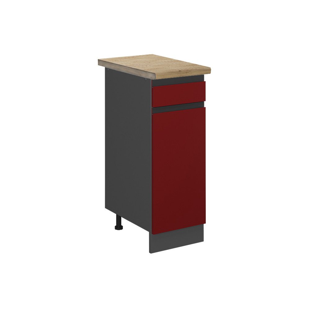 Vicco Unterschrank R-Line, Rot/Anthrazit, 30 cm, günstig online kaufen