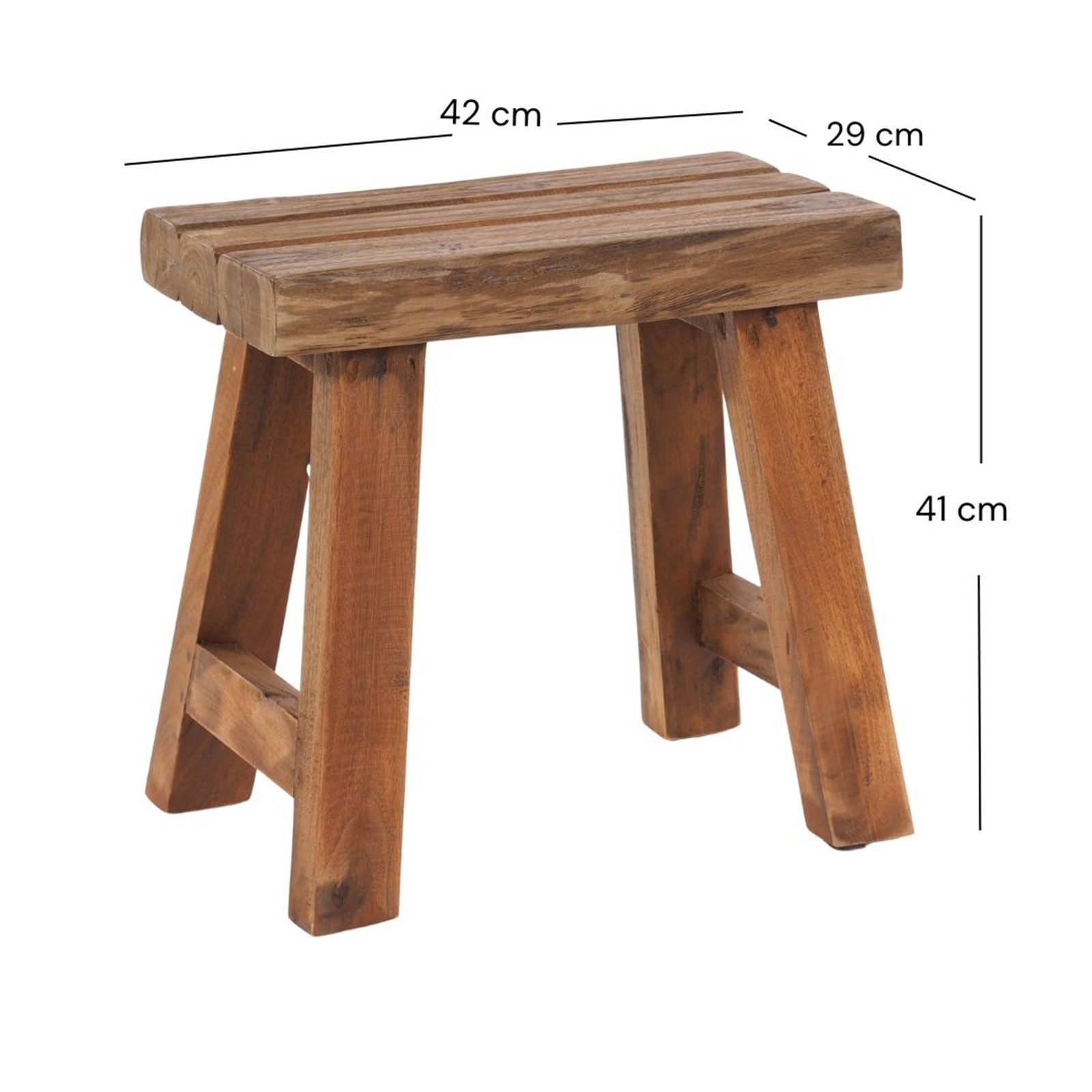 DESIGN DELIGHTS Hocker SITZHOCKER "RUSTIC", 41x42x24cm günstig online kaufen