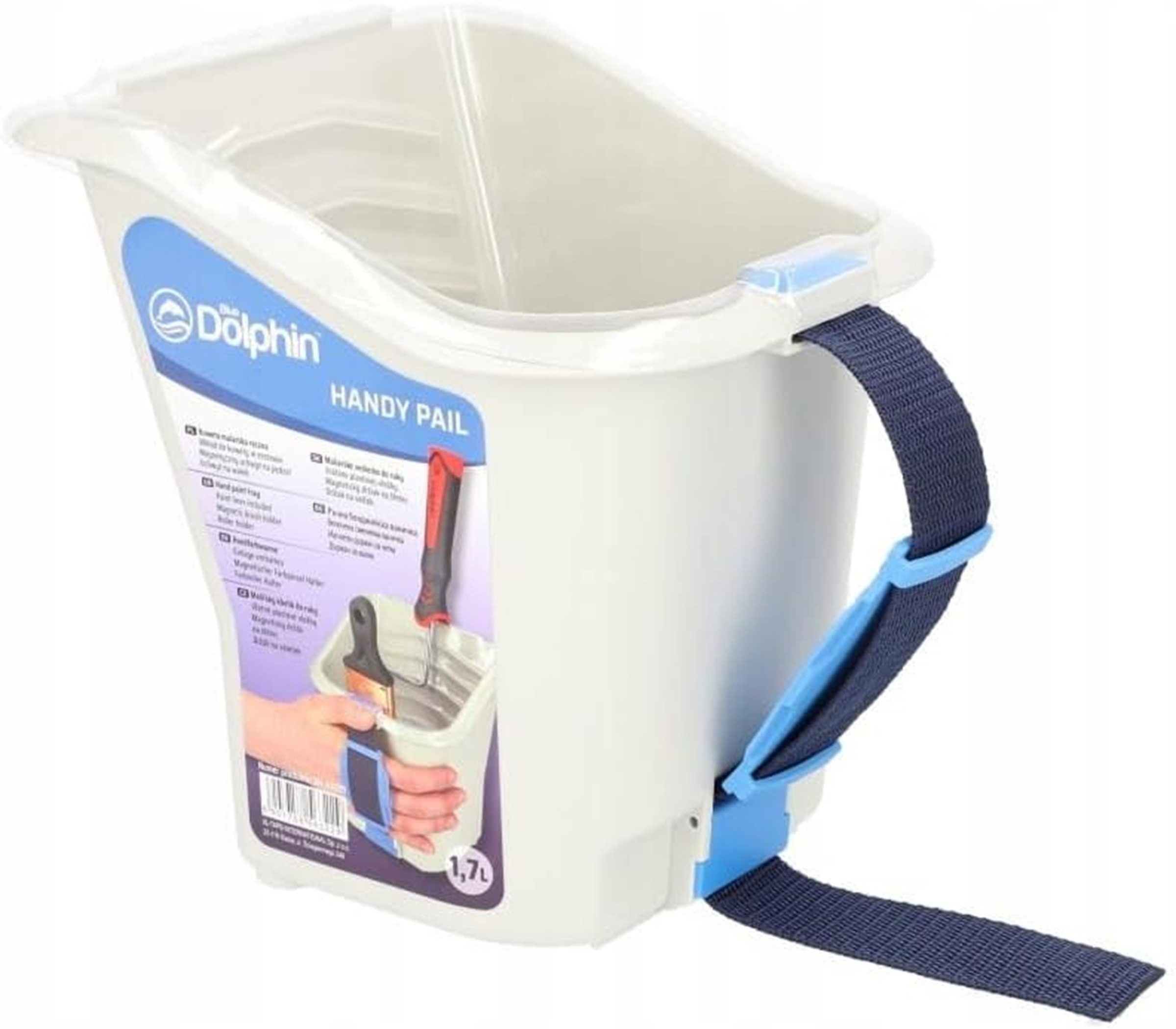 BlueDolphin Farbwanne Handy Pail 1,7L – Maler-Kübel mit Magnet und Einsatz, (1-tlg)