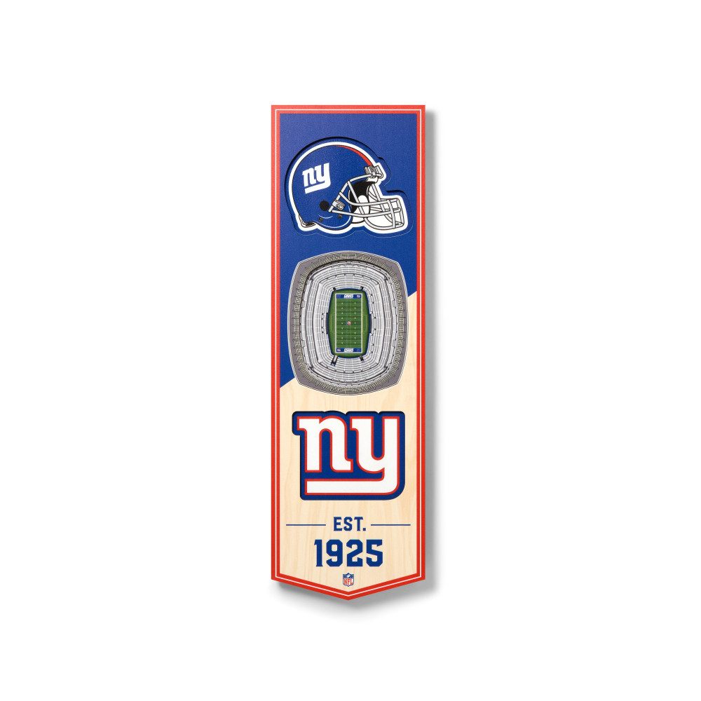 New York Giants Wanddekoobjekt New York Giants 3D Stadium Banner