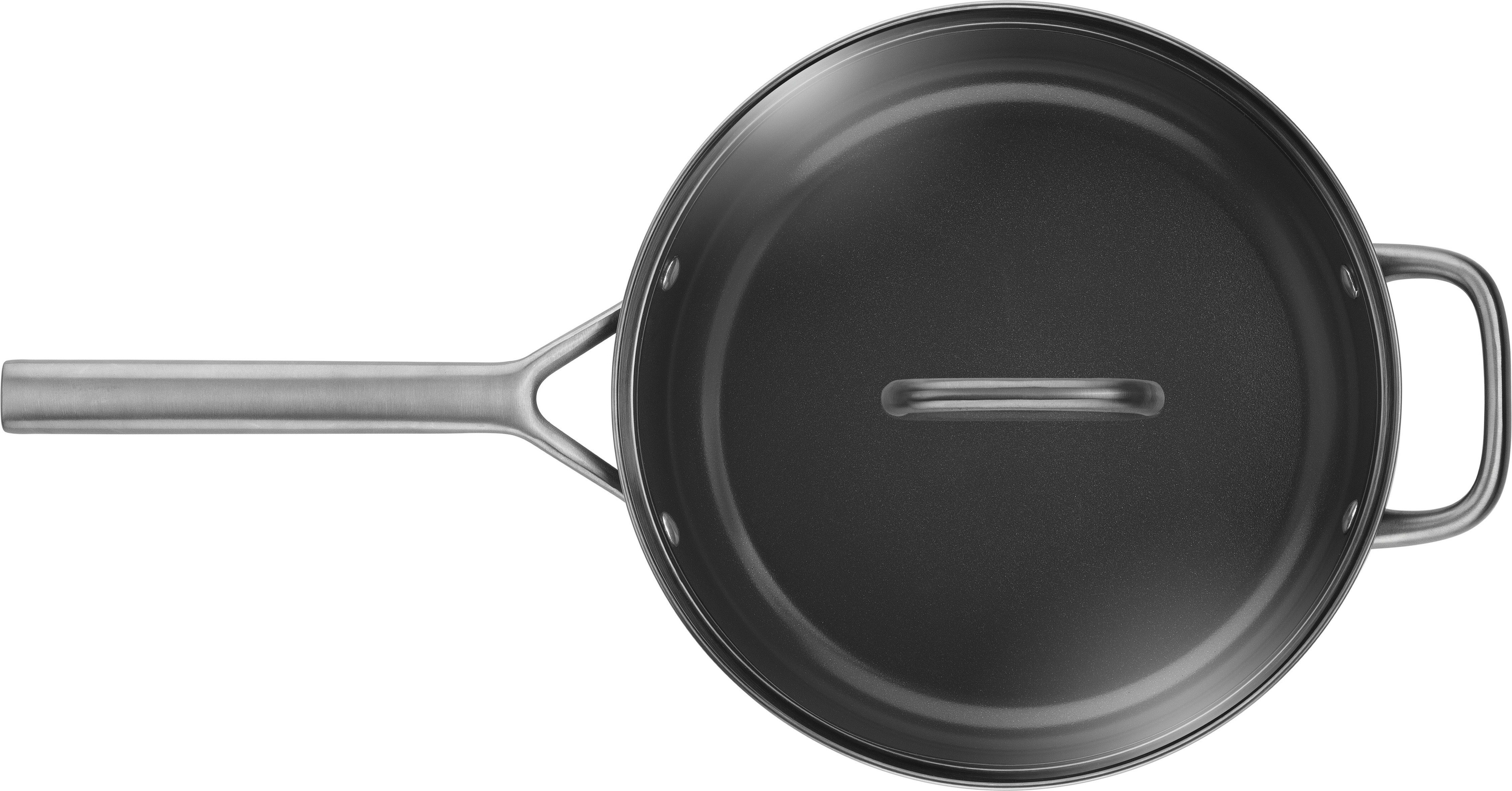 Zwilling Schmorpfanne Milano, Pfanne mit Glasdeckel, Aluminium (1-tlg), Keramik-Antihaftbeschichtung, Induktion, Made in Italy
