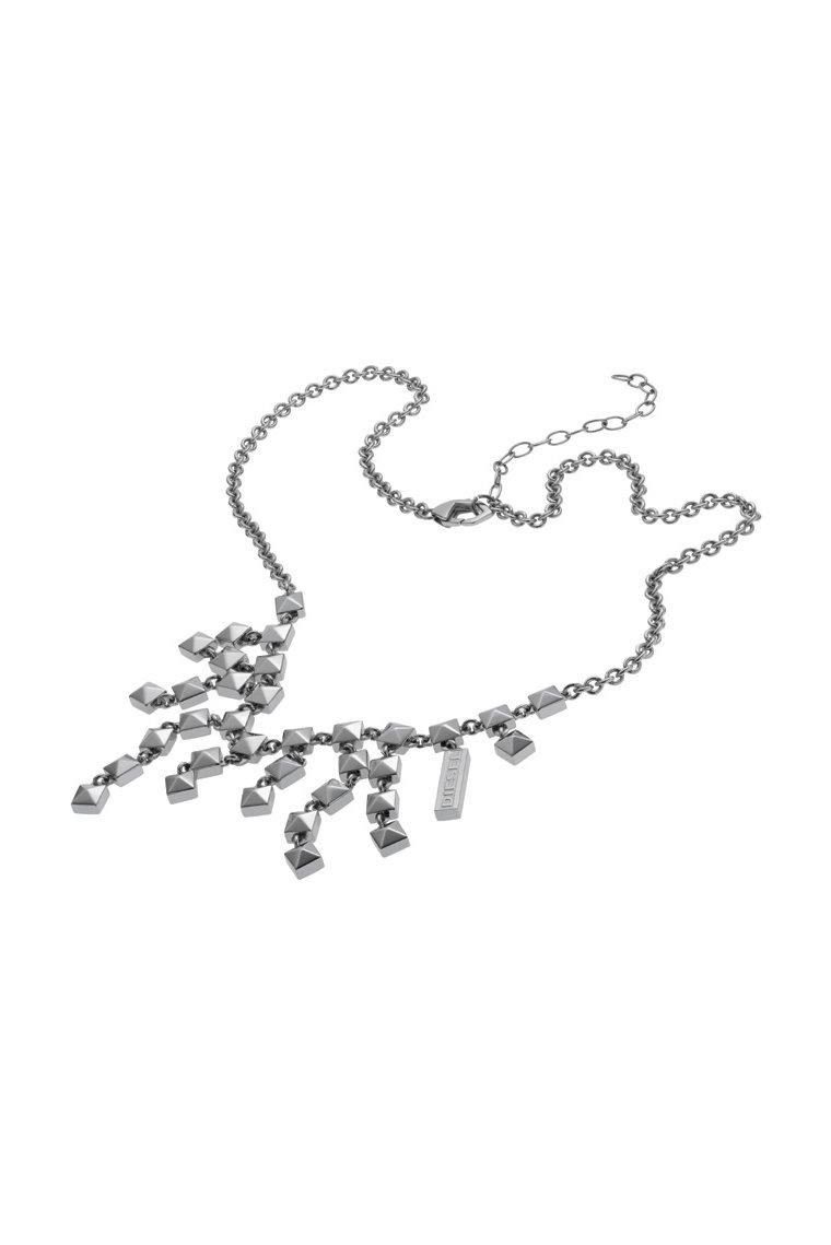 Diesel Collier Diesel Halskette Damenhalskette DX0087040, aus Edelstahl, Erbskette, 42cm lang, Karabiner