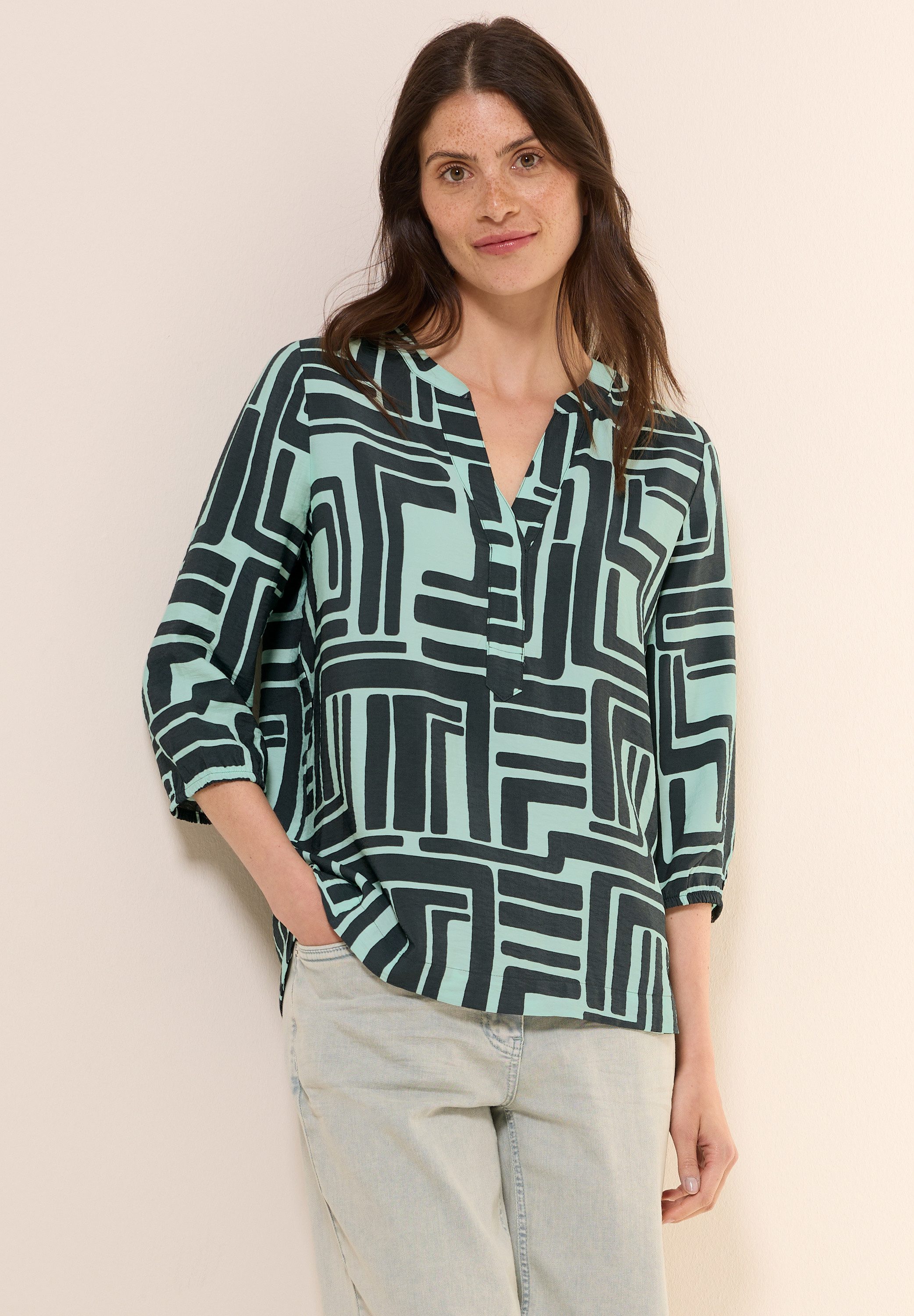CECIL Klassische Bluse mit 3/4 Ärmeln günstig online kaufen
