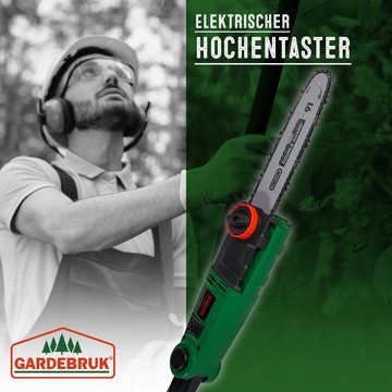 Gardebruk Hochentaster, ASX 900 750 W ergonomischer Griff 26 cm Schwertlänge verstellbar Teleskop Astsäge Kettensäge