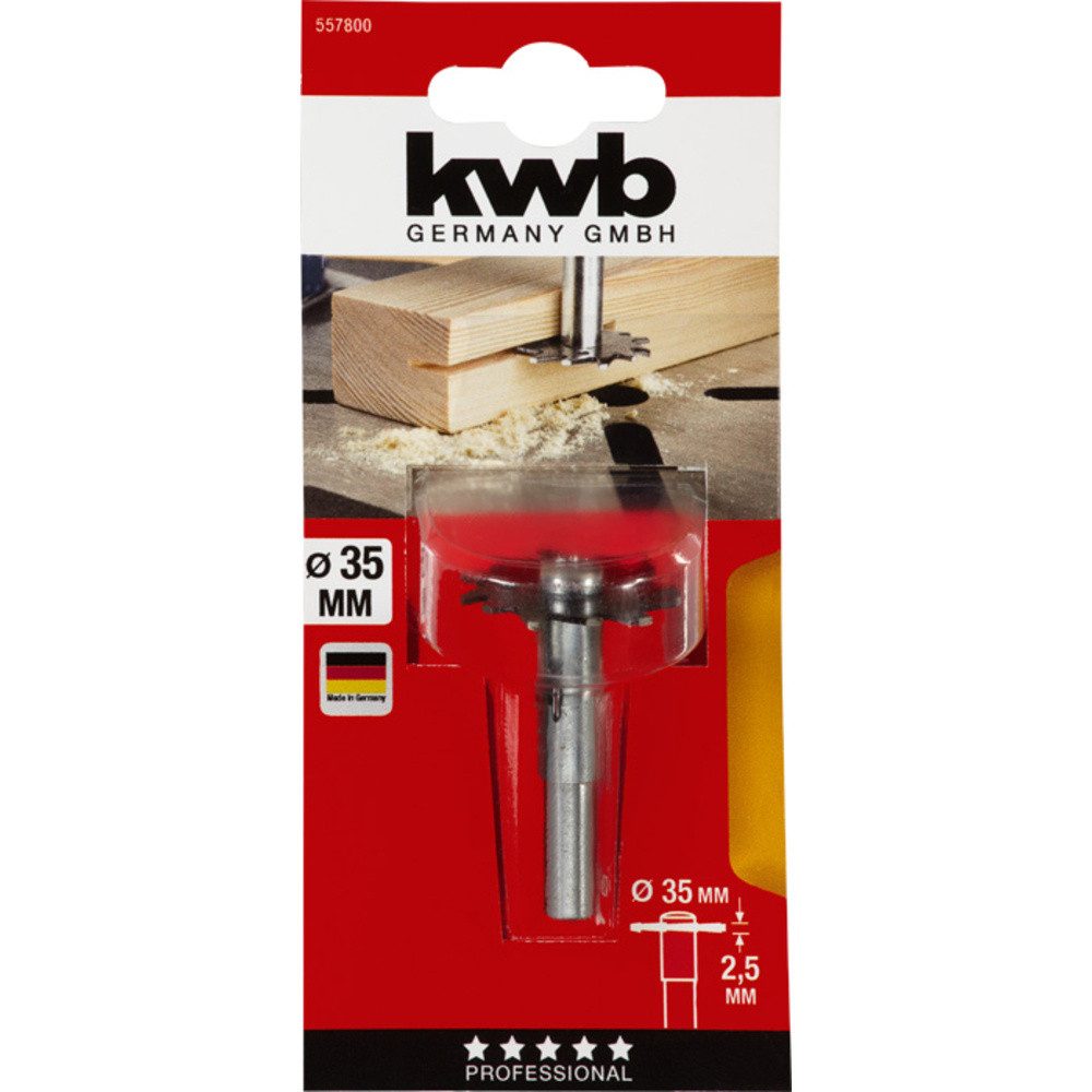 Thumbnail - kwb Fräse kwb 557800 Nutfräser 2.5 mm Länge 30 mm 1 Stück