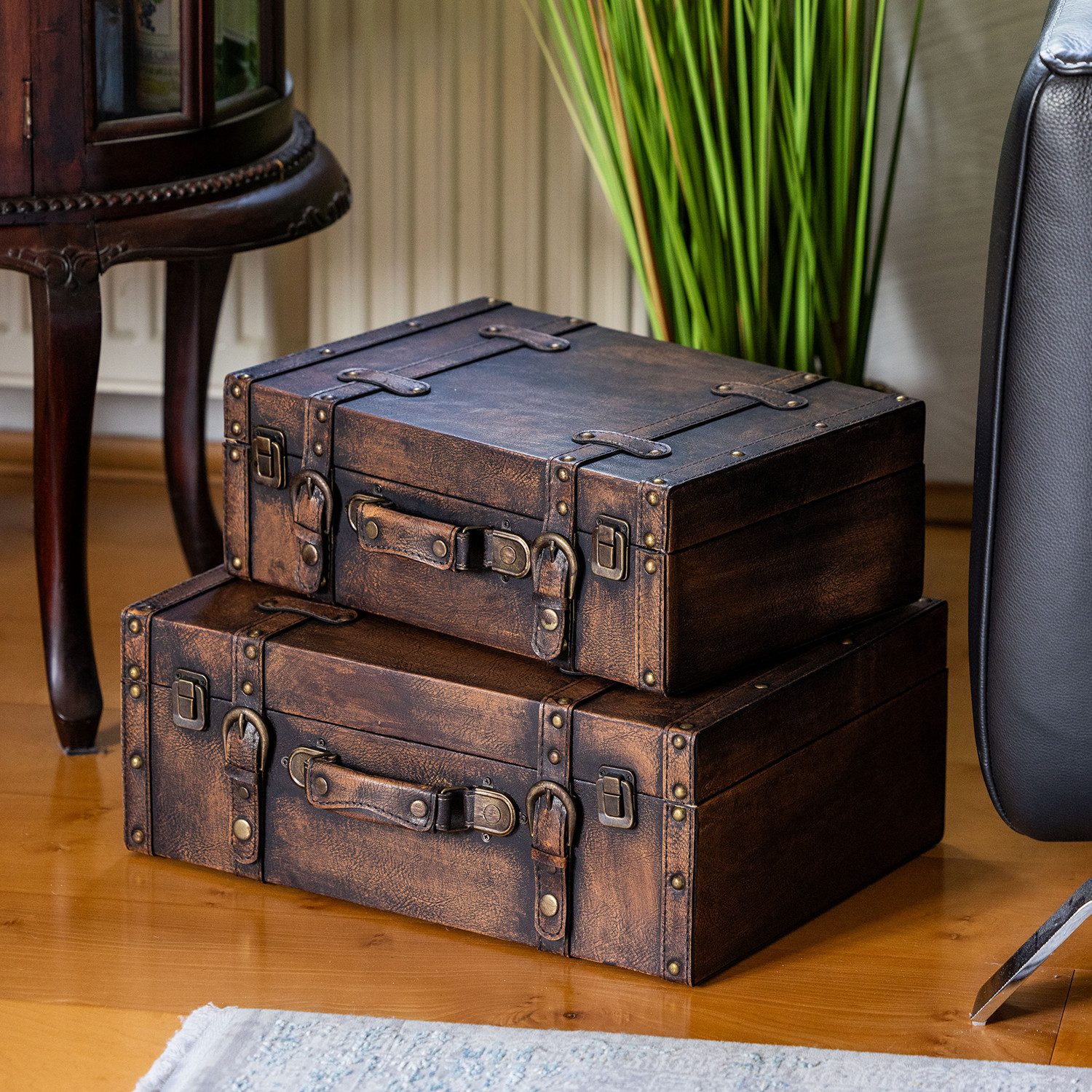 HMF Aufbewahrungsbox Handgefertigter Vintage Koffer aus günstig online kaufen