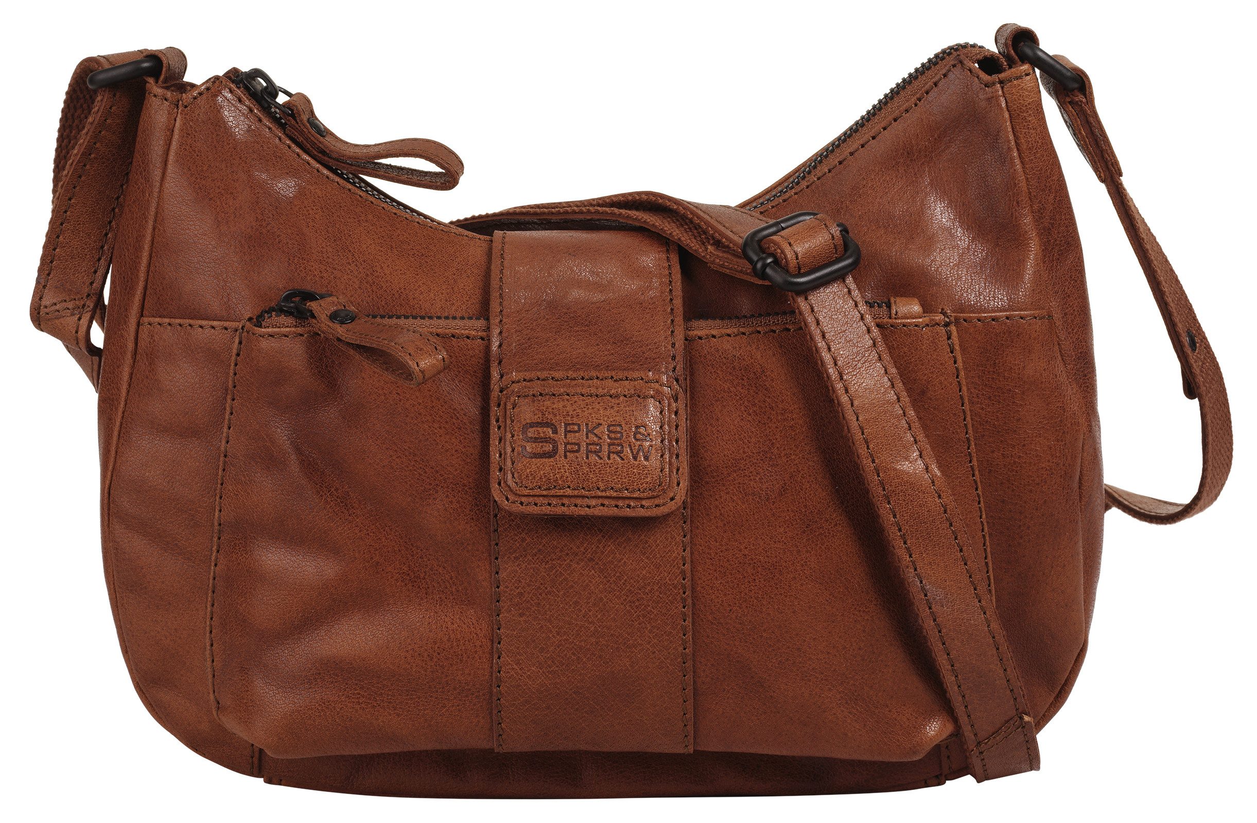 Spikes & Sparrow Umhängetasche, echt Leder günstig online kaufen