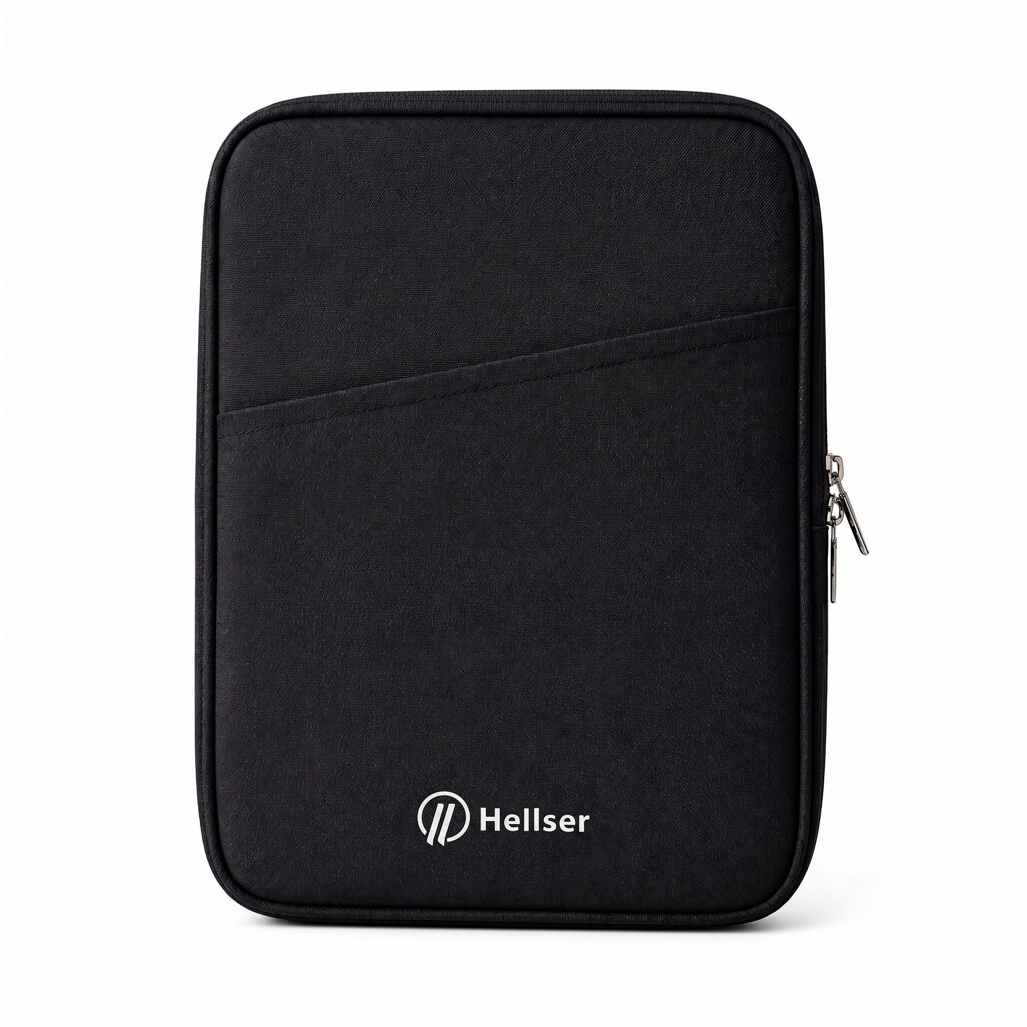 HELLSER Tablettasche für iPad & Android Tablets bis 12,1 Zoll, gepolstert, Grau & Schwarz, passend für iPad Air/Pro 11" & Samsung Galaxy Tab S9/10/11 - 11"