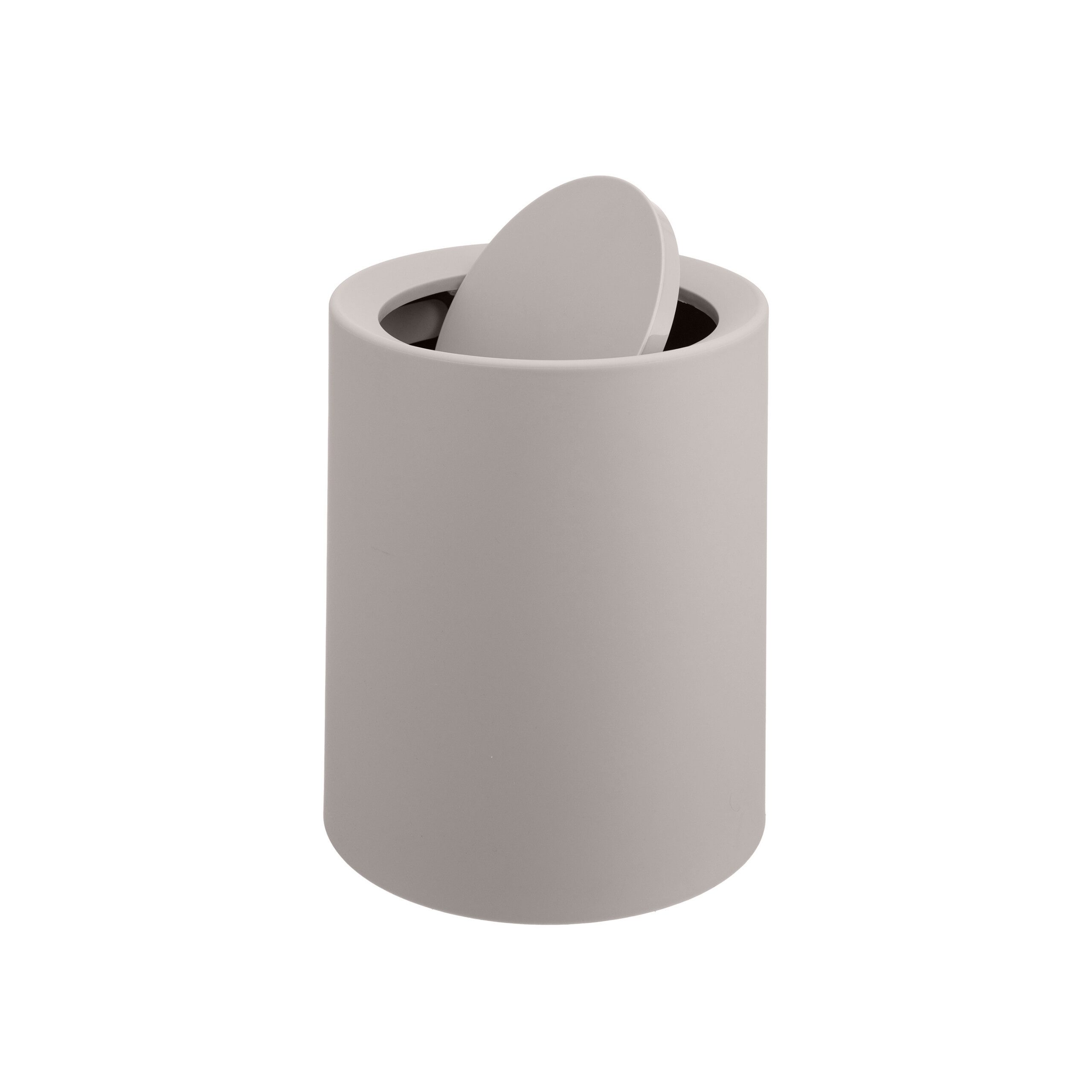 relaxdays Mülleimer mit Schwingdeckel 13 Lit, Beige