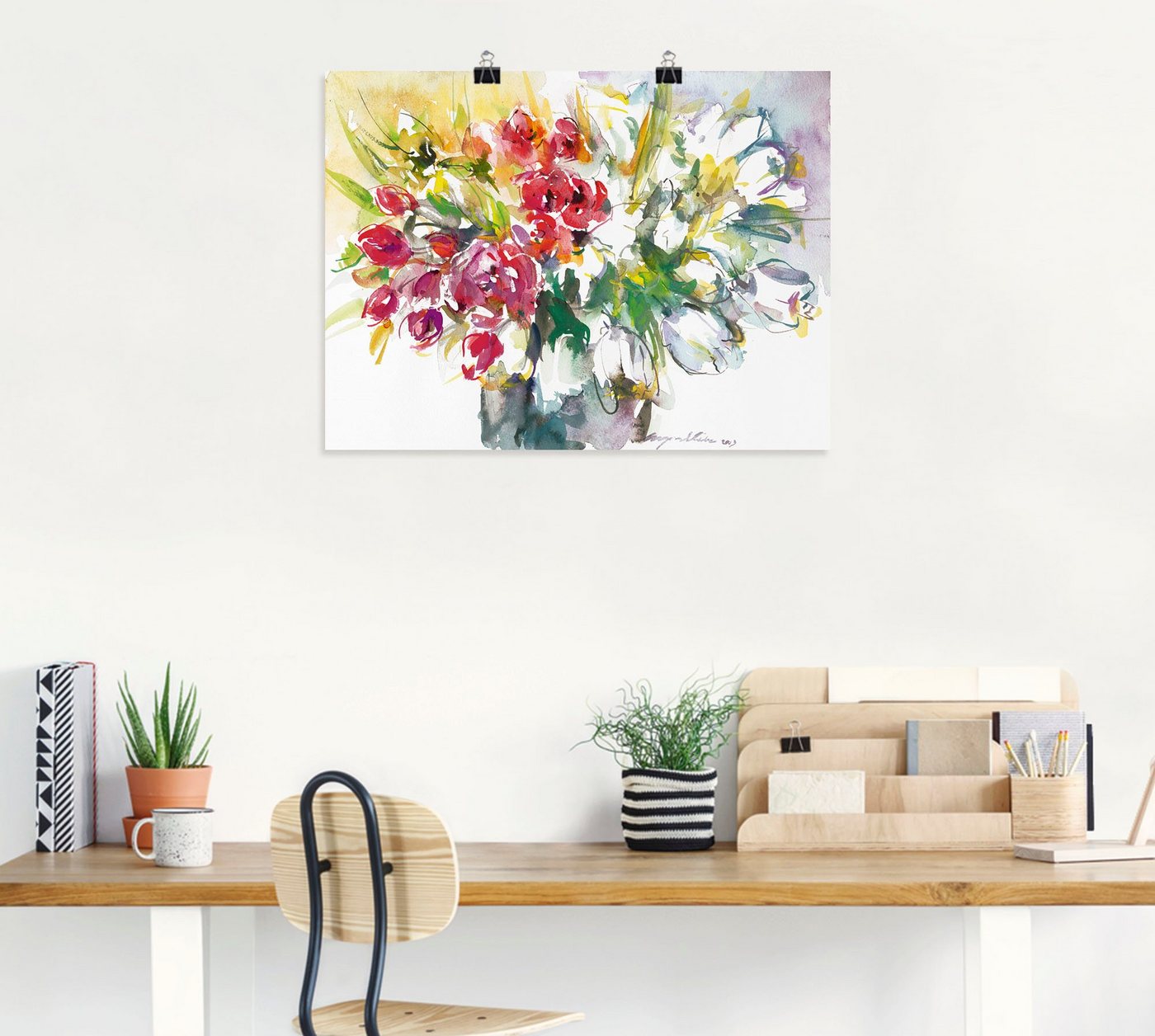 Artland Wandbild »Blumenstrauß IV«, Blumen (1 Stück), in vielen Größen & Produktarten - Alubild / Outdoorbild für den Außenbereich, Leinwandbild, Poster, Wandaufkleber / Wandtattoo auch für Badezimmer geeignet-HomeTrends