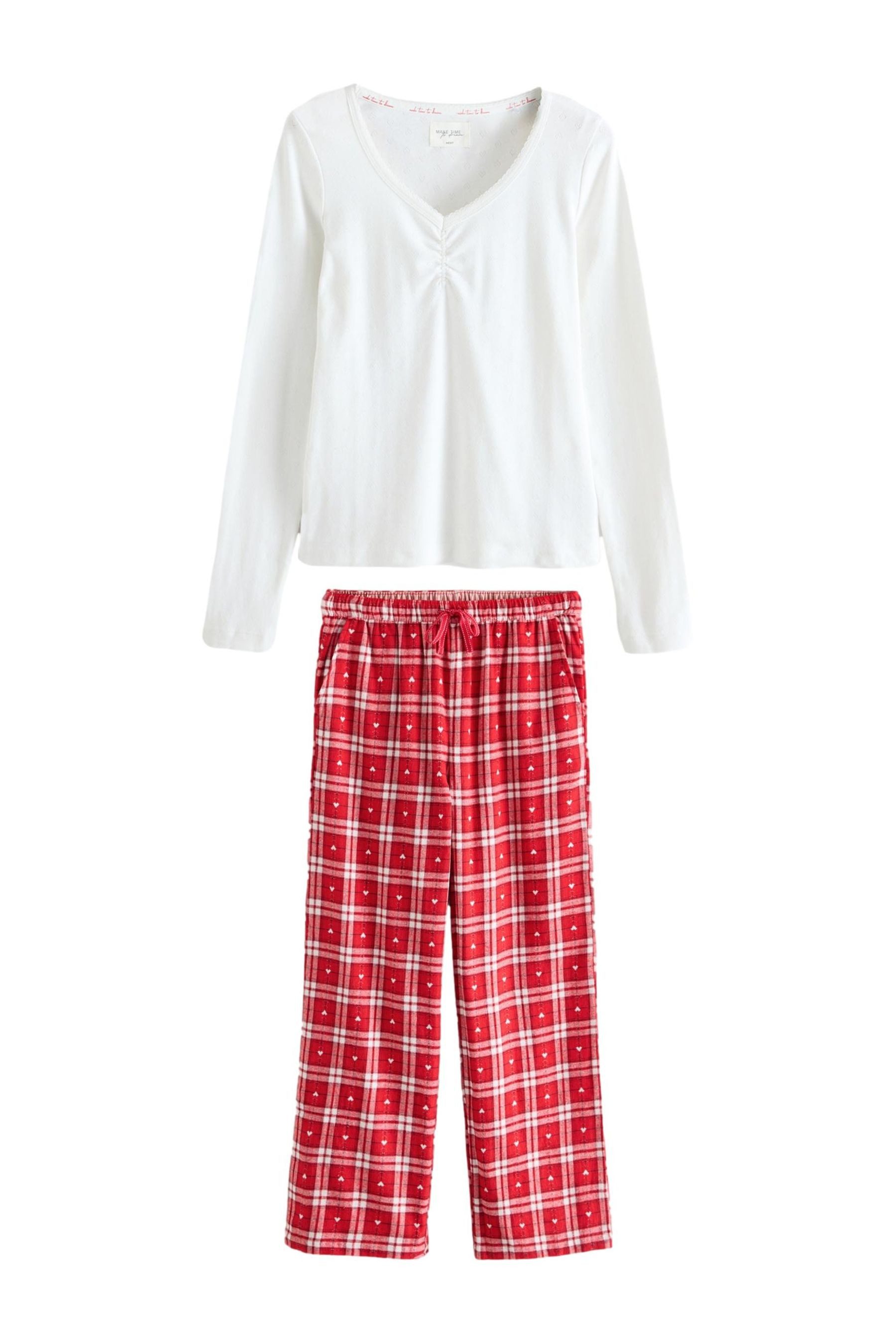 Next Pyjama Schlafanzug aus Flanell mit günstig online kaufen