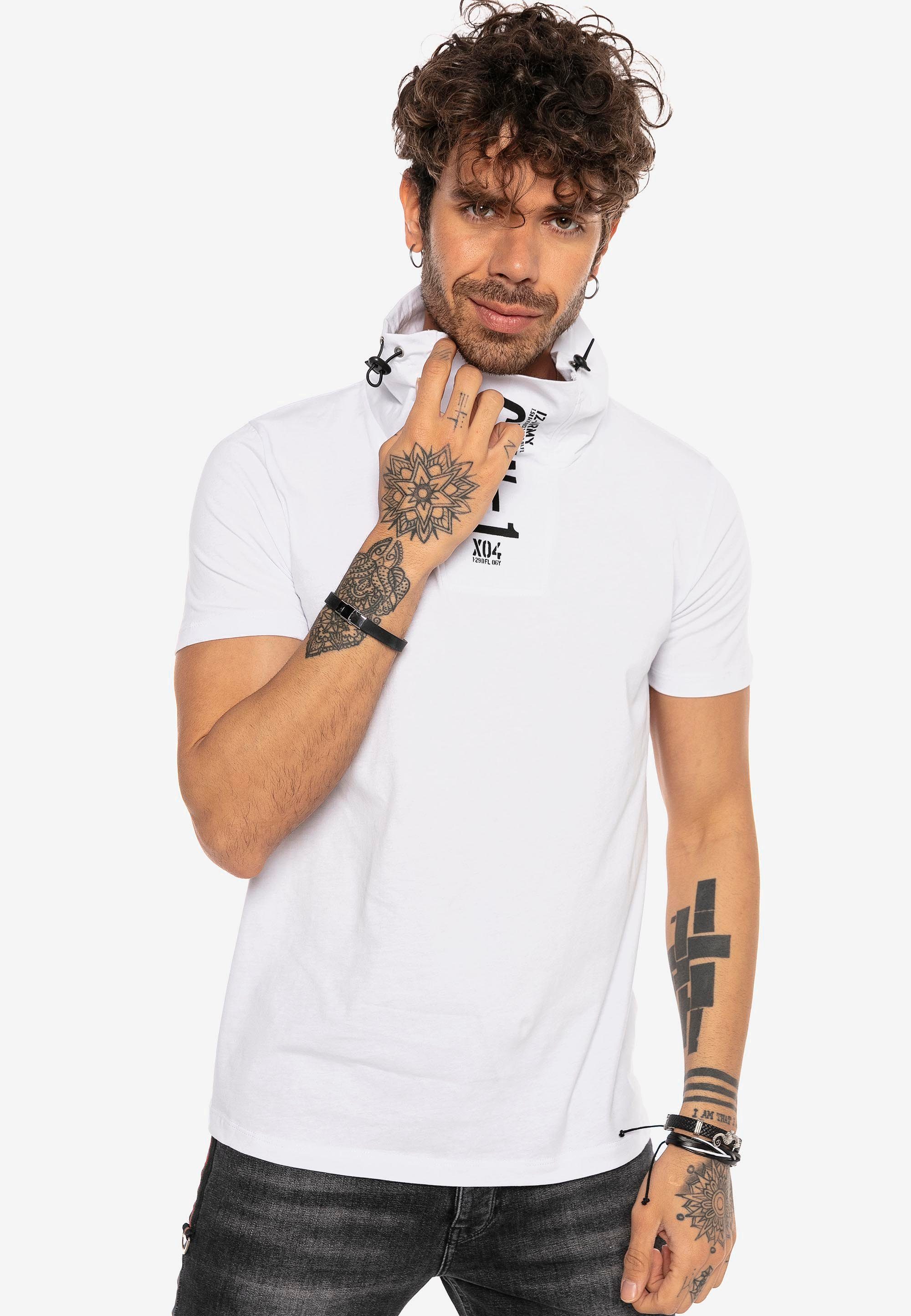 RedBridge T-Shirt Sunnyvale mit hohem Kragen