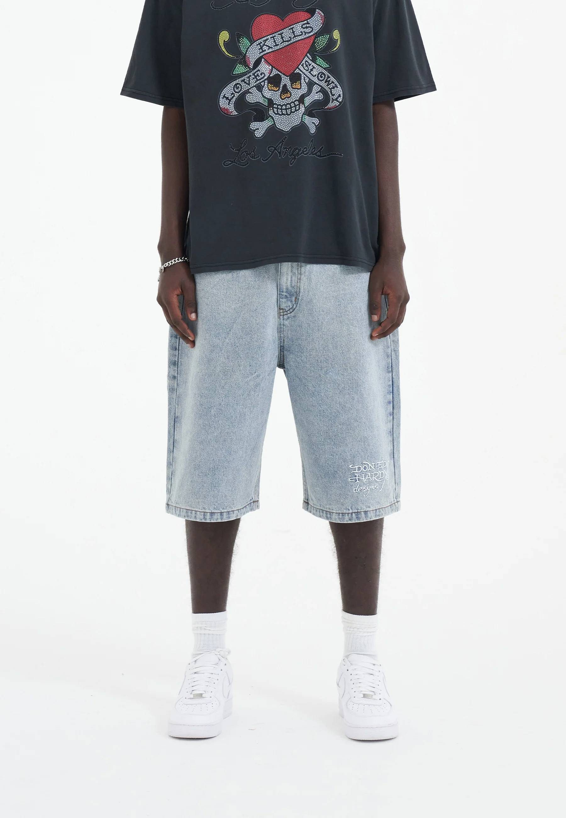 Ed Hardy Jeansshorts Short Jeans Ed Hardy Battle-Dragon Diama