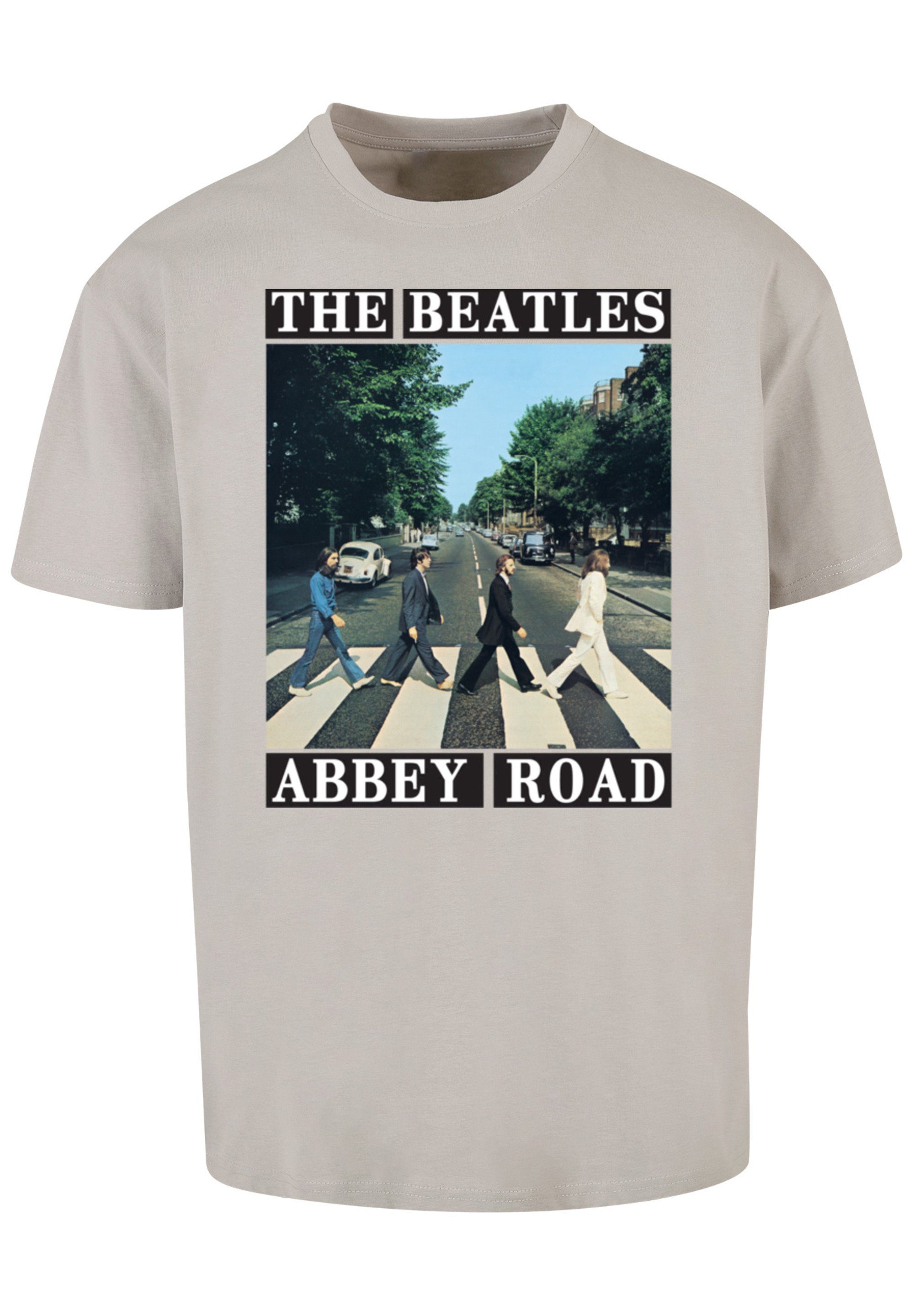 F4NT4STIC T-Shirt The Beatles Print Band Abbey Road lightasphalt