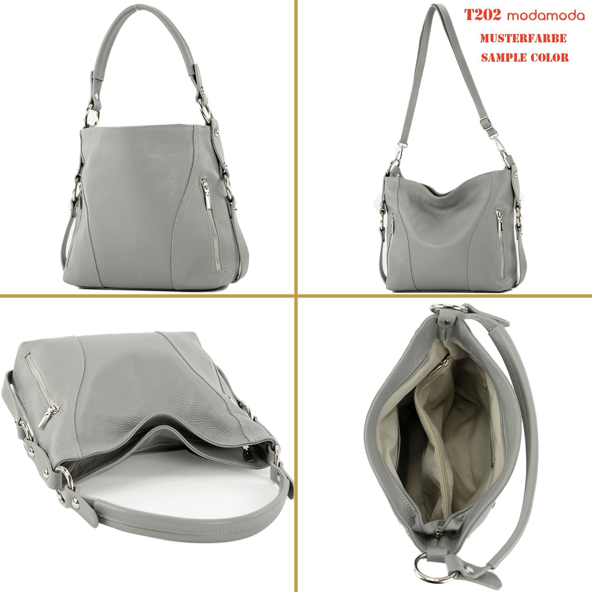 Altrosa T202, Schultertasche de Handmade Echtleder in Italy modamoda