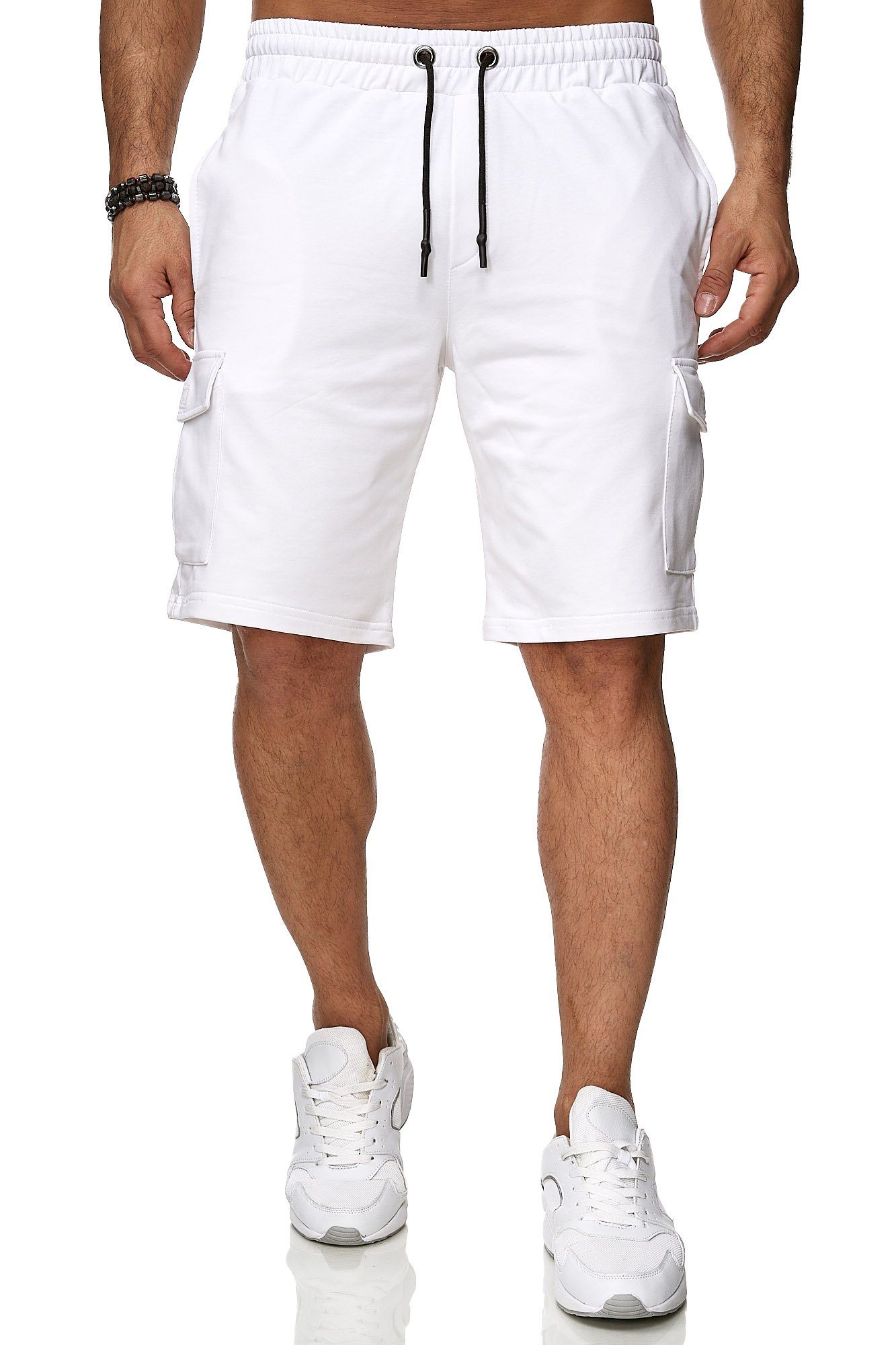 Reslad Sweatshorts Reslad Kurze Hose Herren Cargo Bermuda Shorts Jogginghose Sport-Hose (1-tlg) Sweatshorts Jogginghose mit Cargo-Taschen